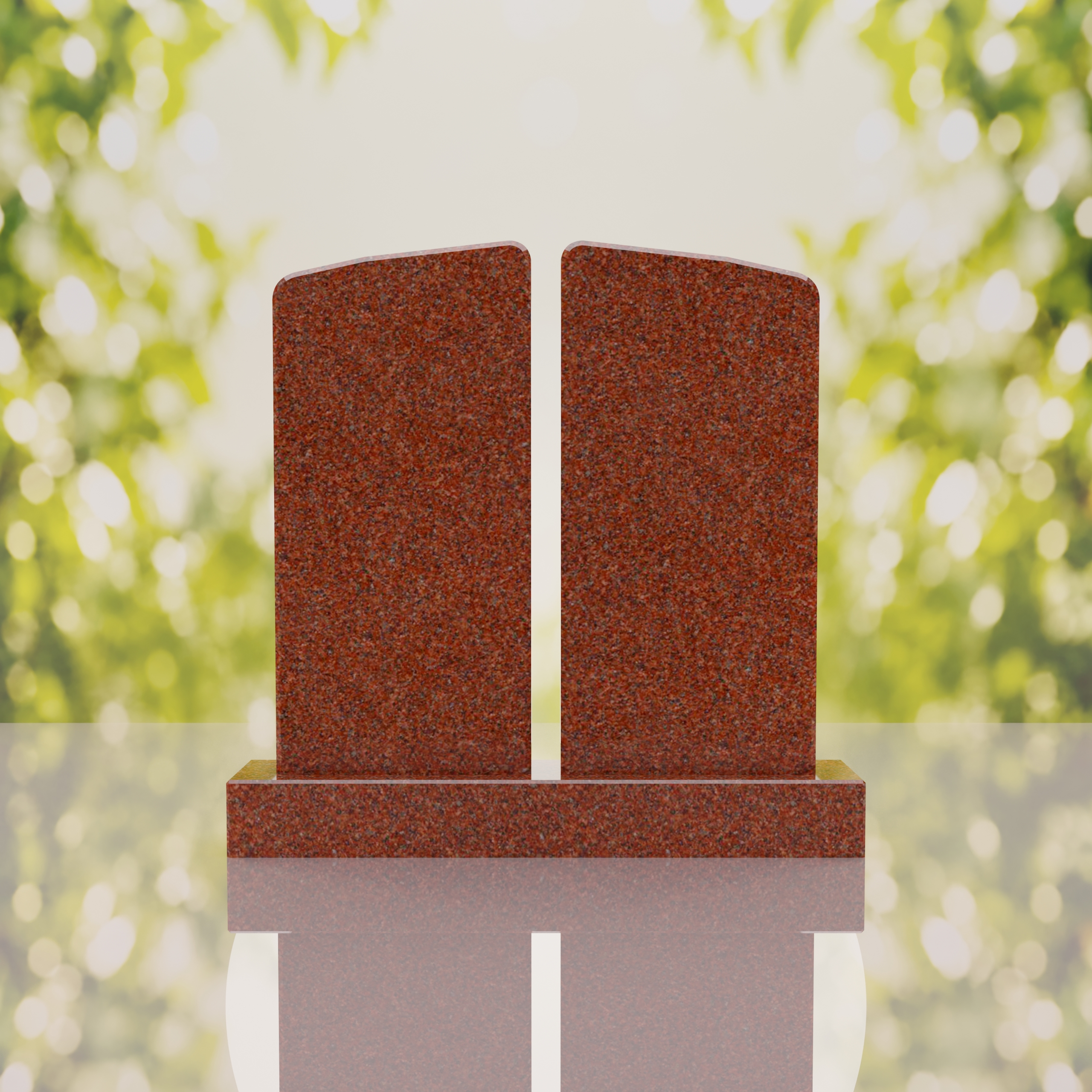 Companion Rounded Top Granite Headstone thumbnail 14