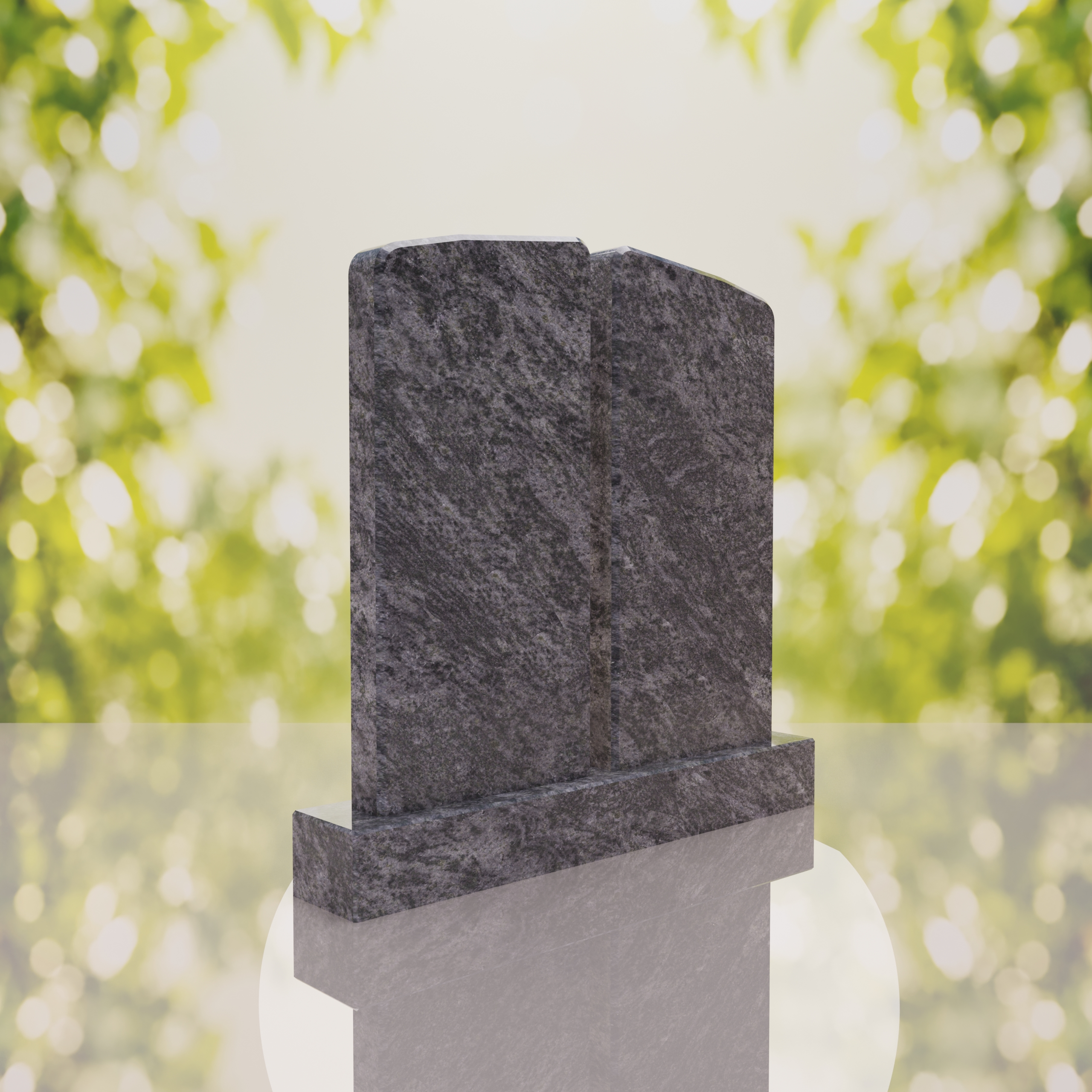 Companion Rounded Top Granite Headstone thumbnail 2