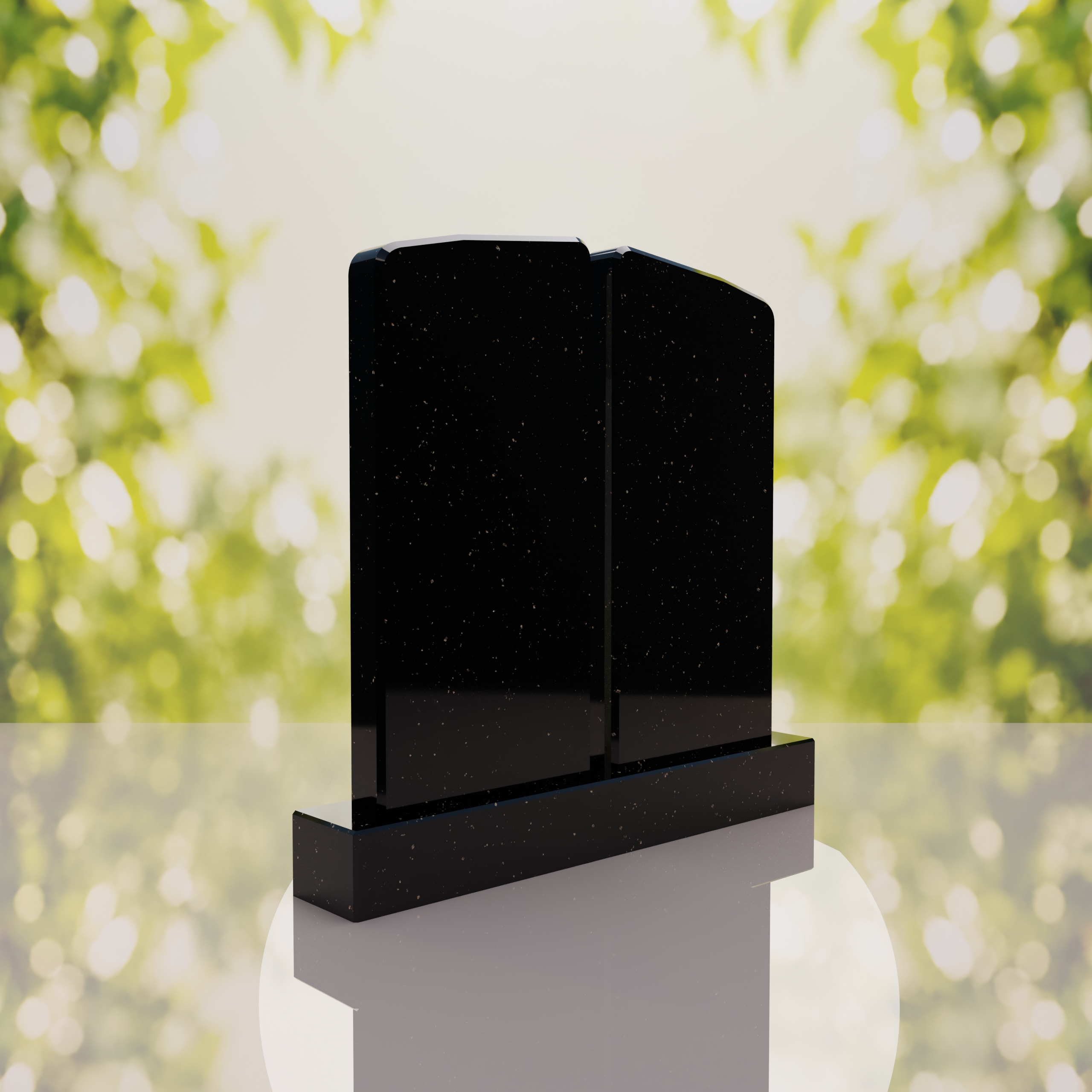 Companion Rounded Top Granite Headstone thumbnail 5