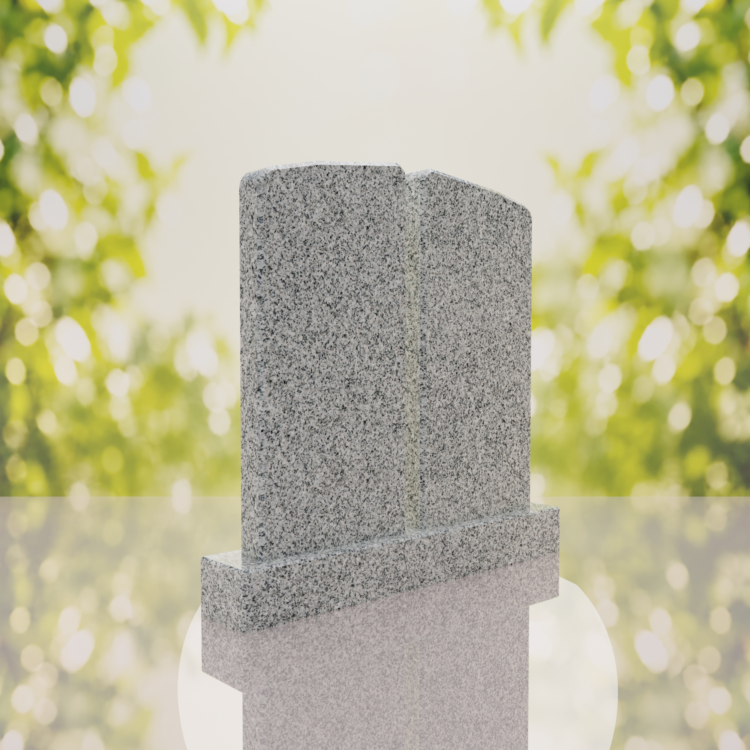 Companion Rounded Top Granite Headstone thumbnail 8