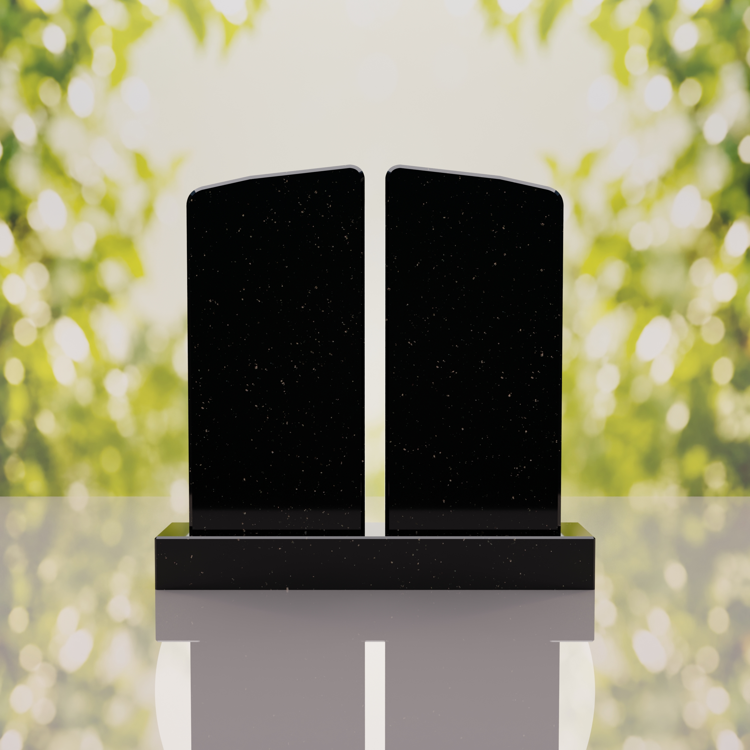Companion Rounded Top Granite Headstone thumbnail 7