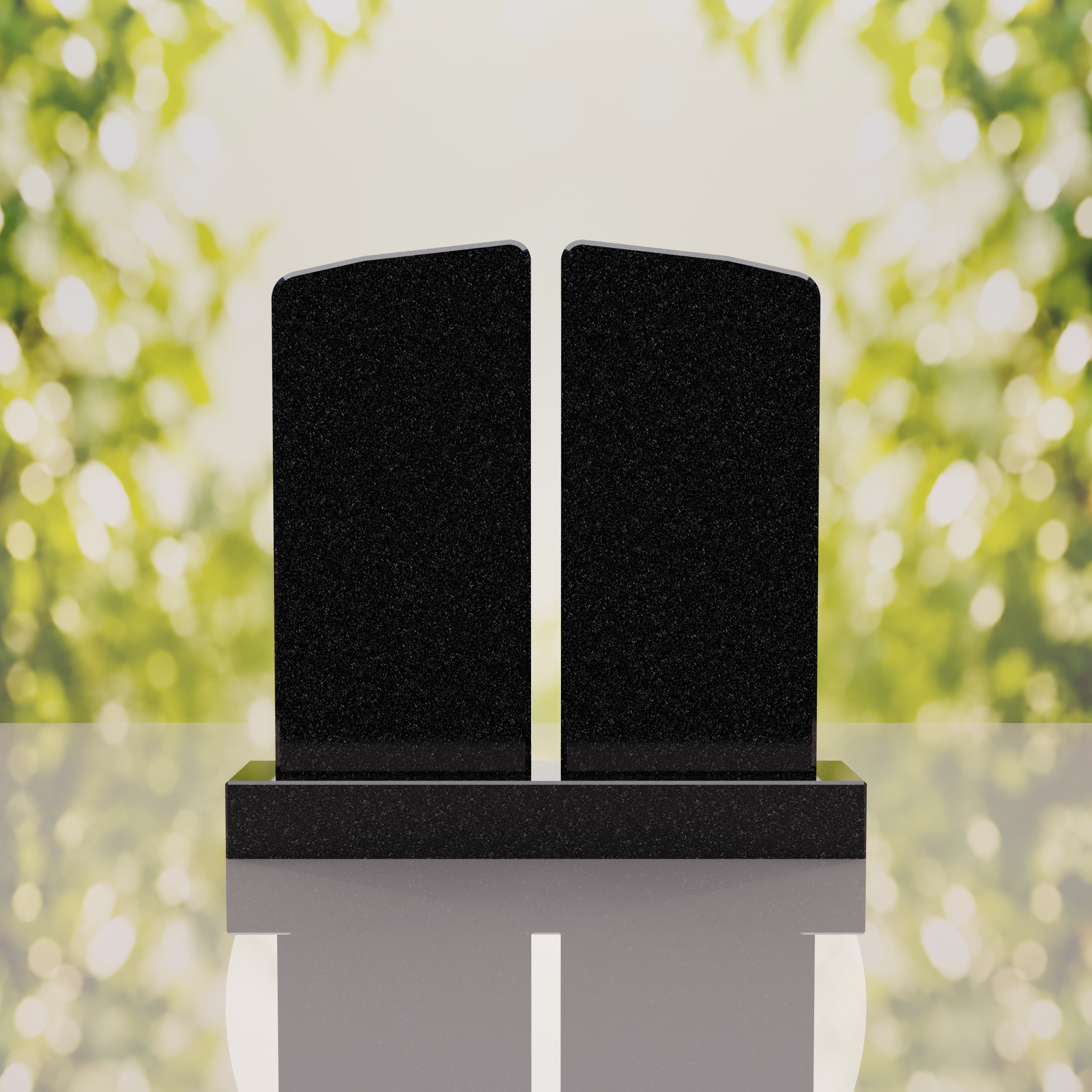 Companion Rounded Top Granite Headstone thumbnail 12