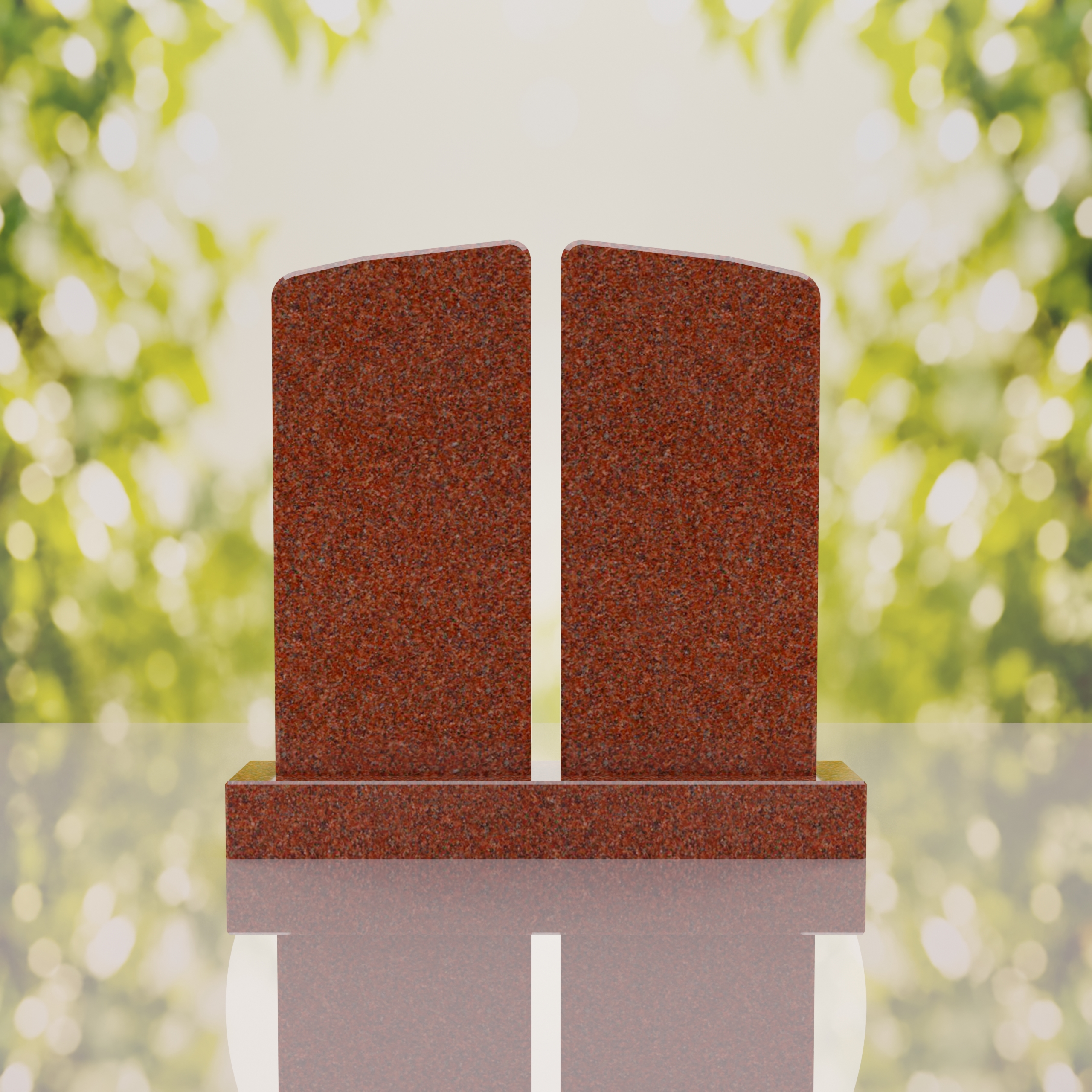 Companion Rounded Top Granite Headstone thumbnail 15