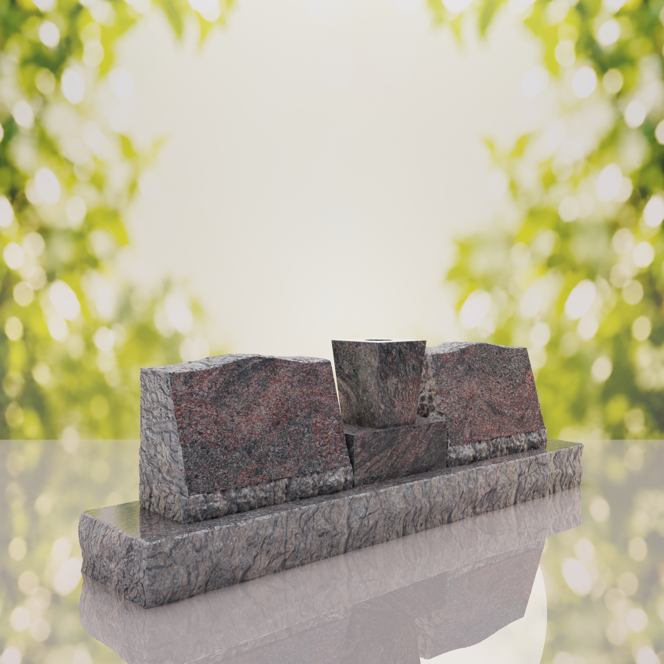 Slant Companion Headstone thumbnail 4