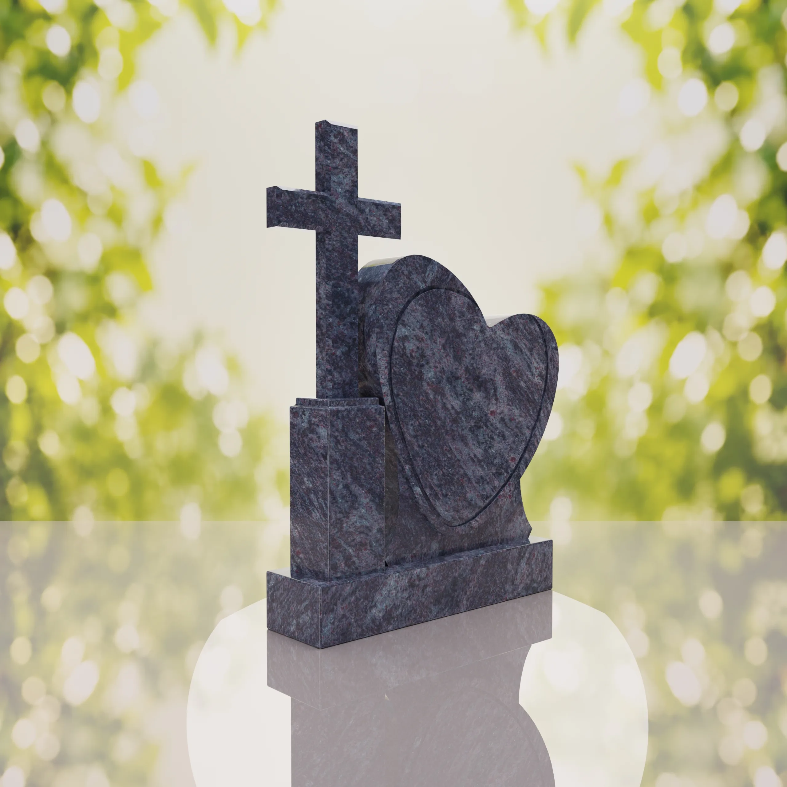 Comfort Heart & Cross Memorial Monument