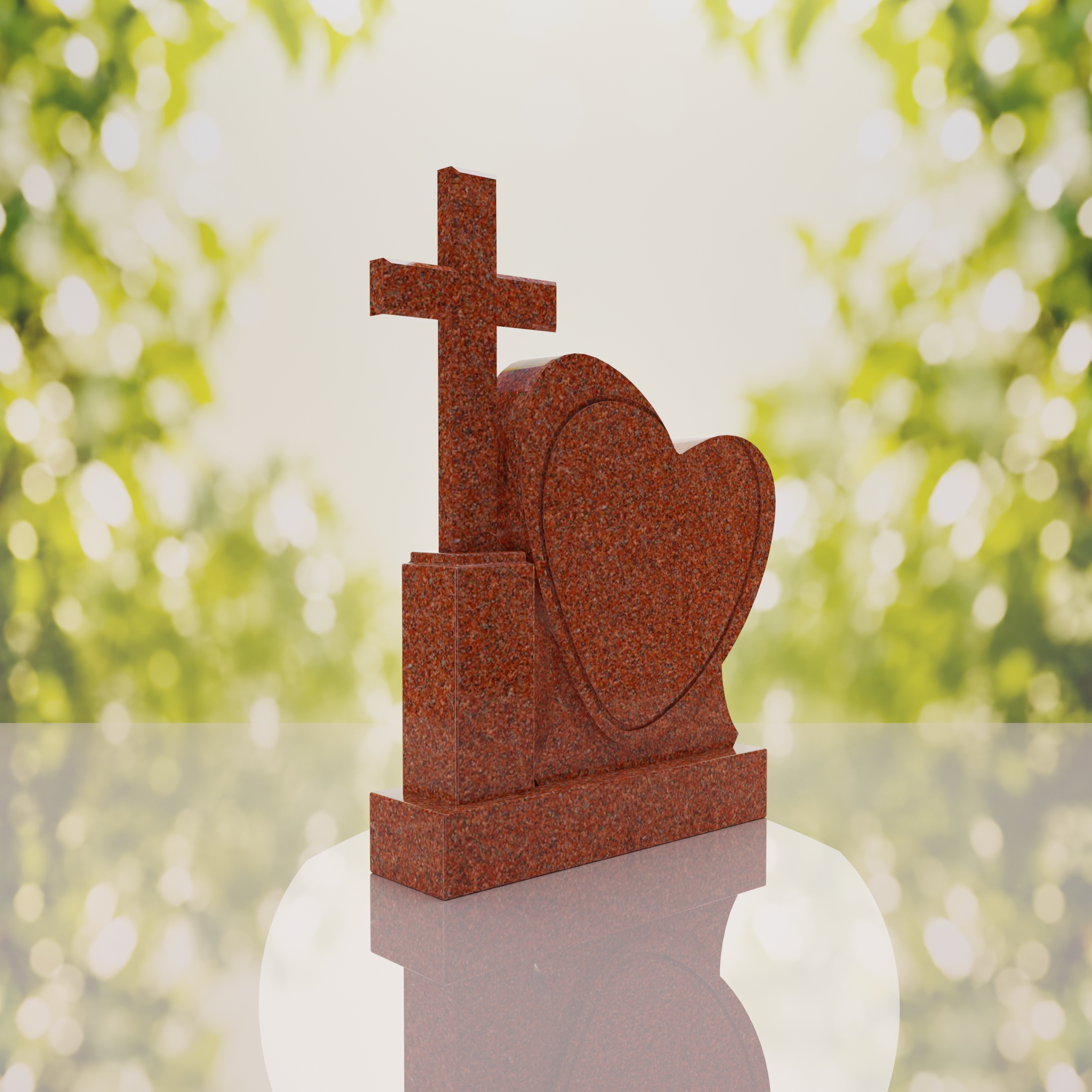 Comfort Heart & Cross Memorial Monument thumbnail 15