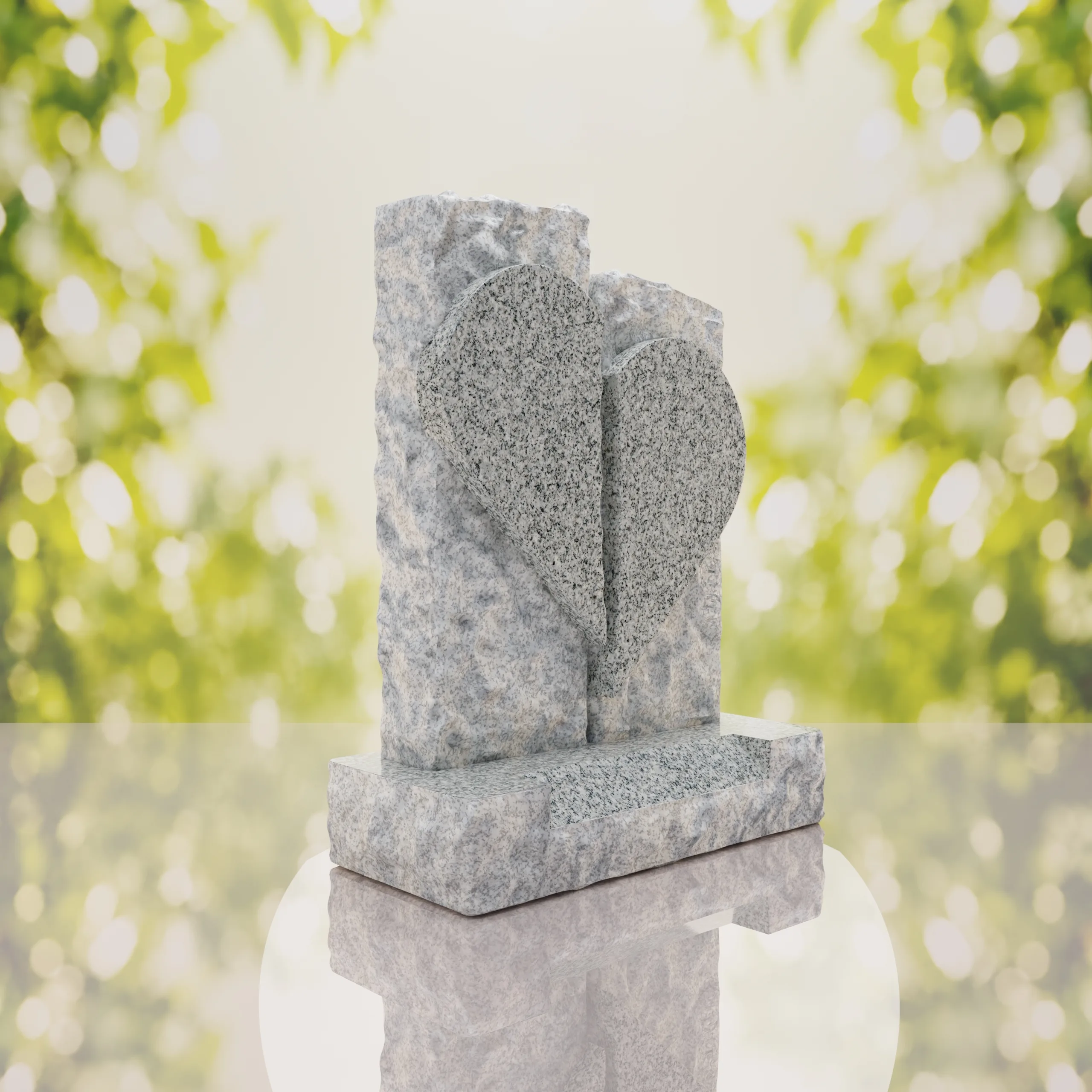 Broken Heart Companion Headstone thumbnail 8