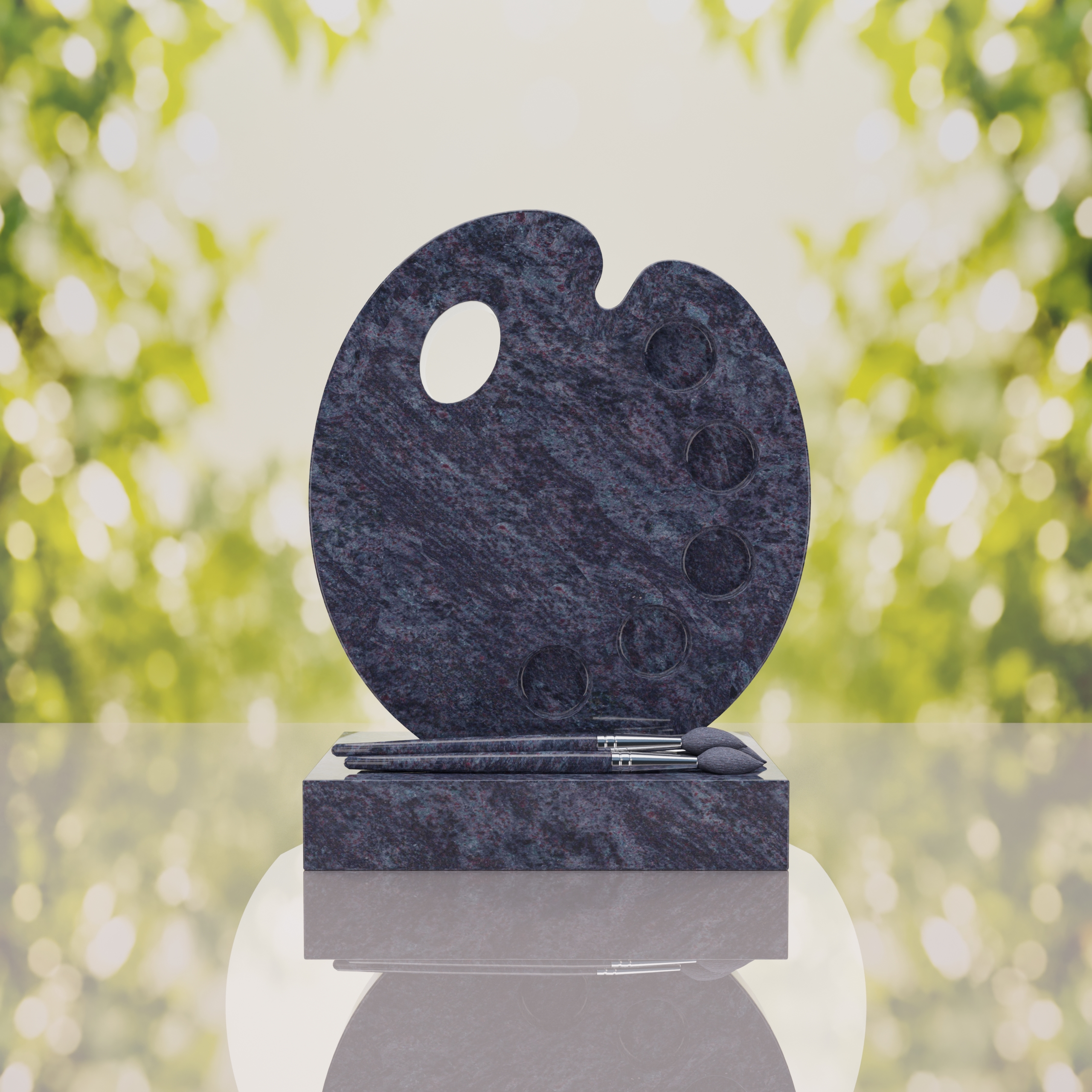 Artist’s Palette Granite Headstone thumbnail 8
