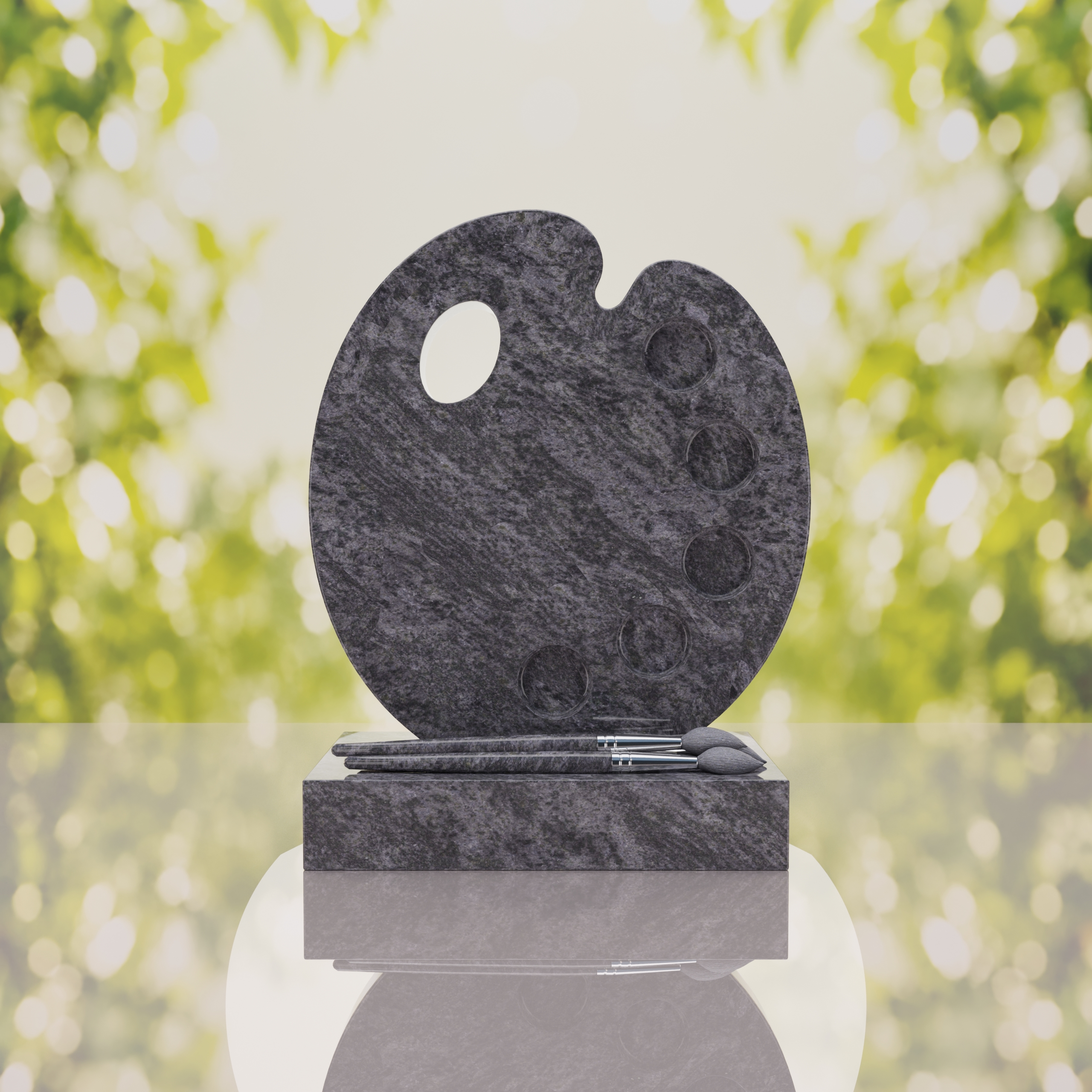 Artist’s Palette Granite Headstone thumbnail 11