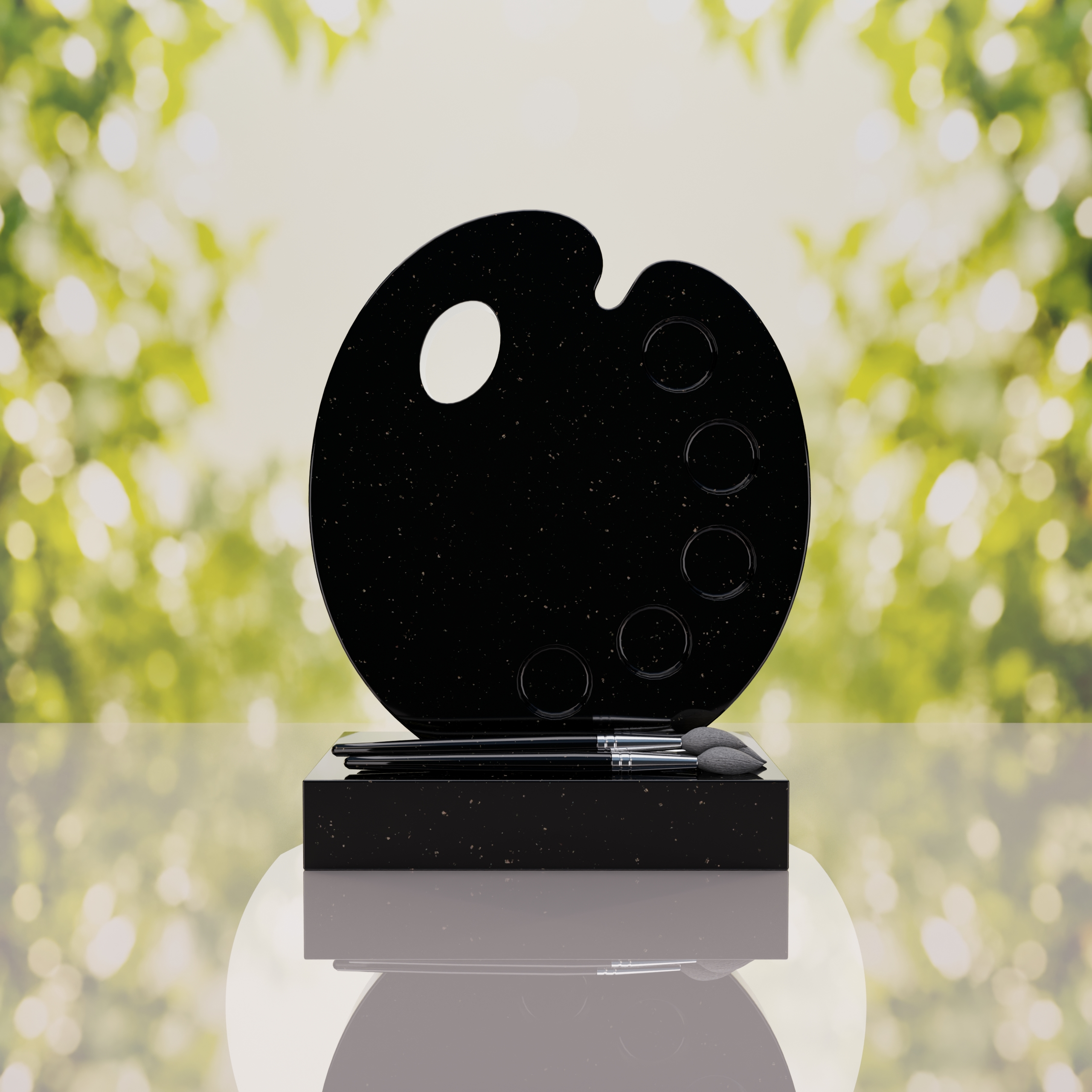 Artist’s Palette Granite Headstone thumbnail 14