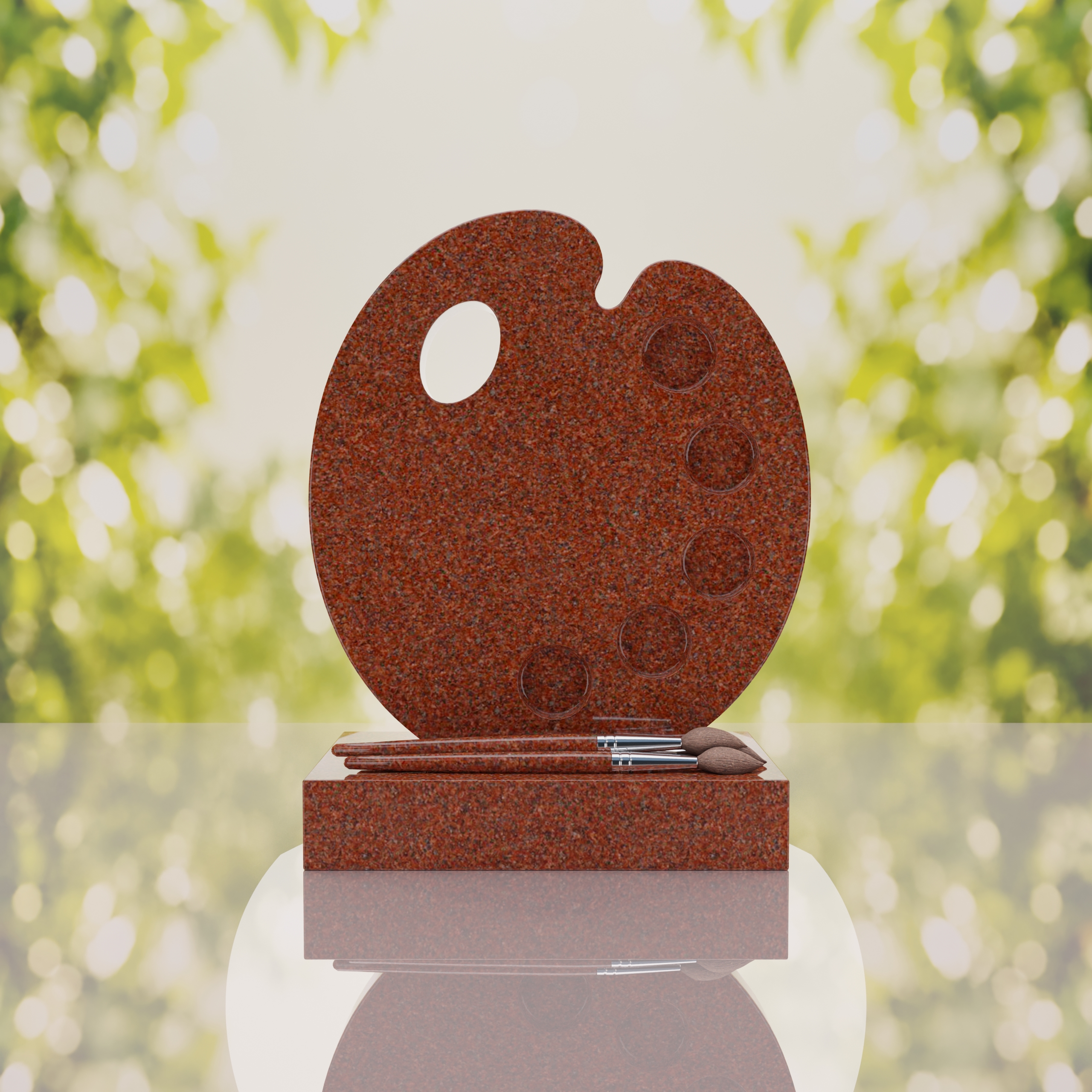 Artist’s Palette Granite Headstone thumbnail 5