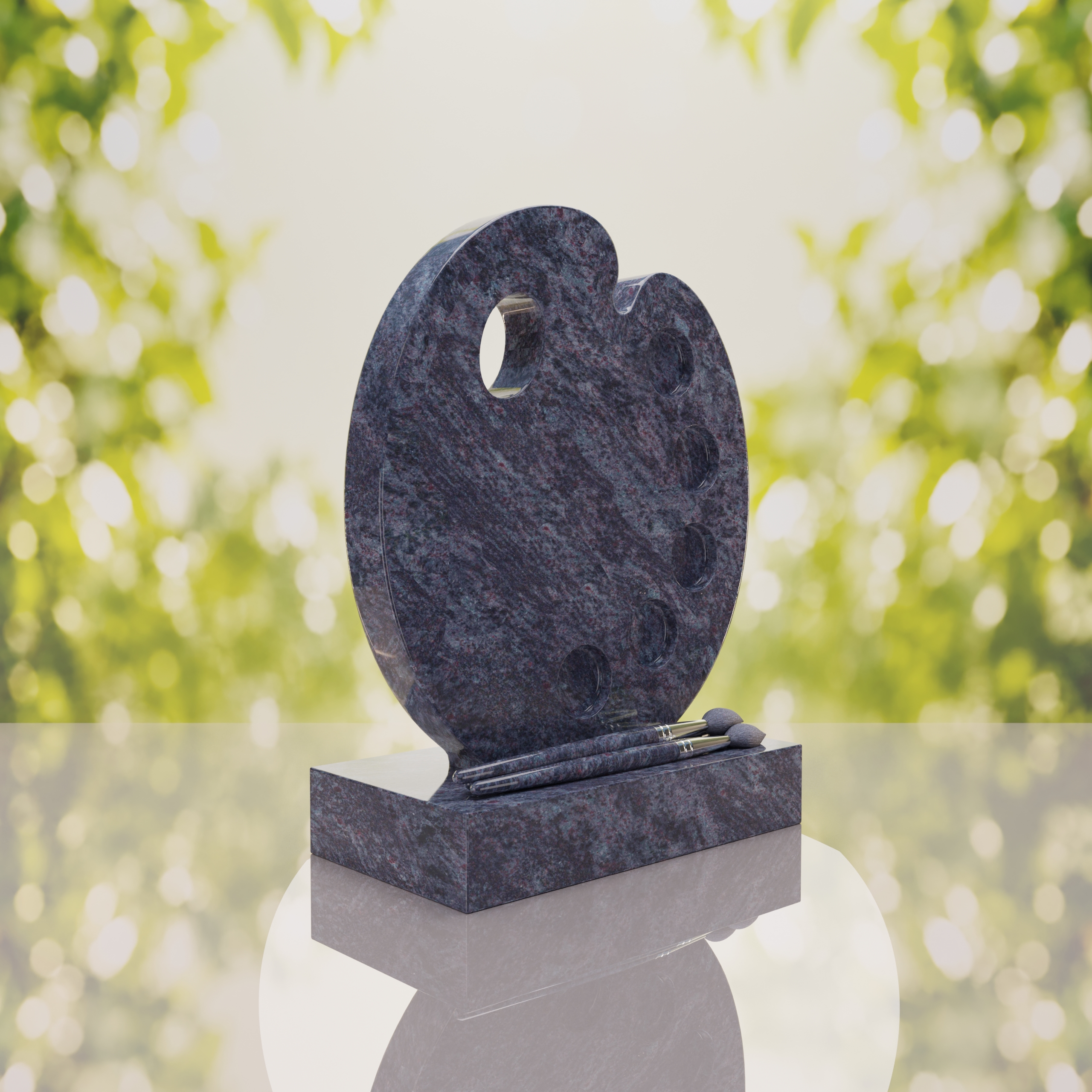 Artist’s Palette Granite Headstone thumbnail 7