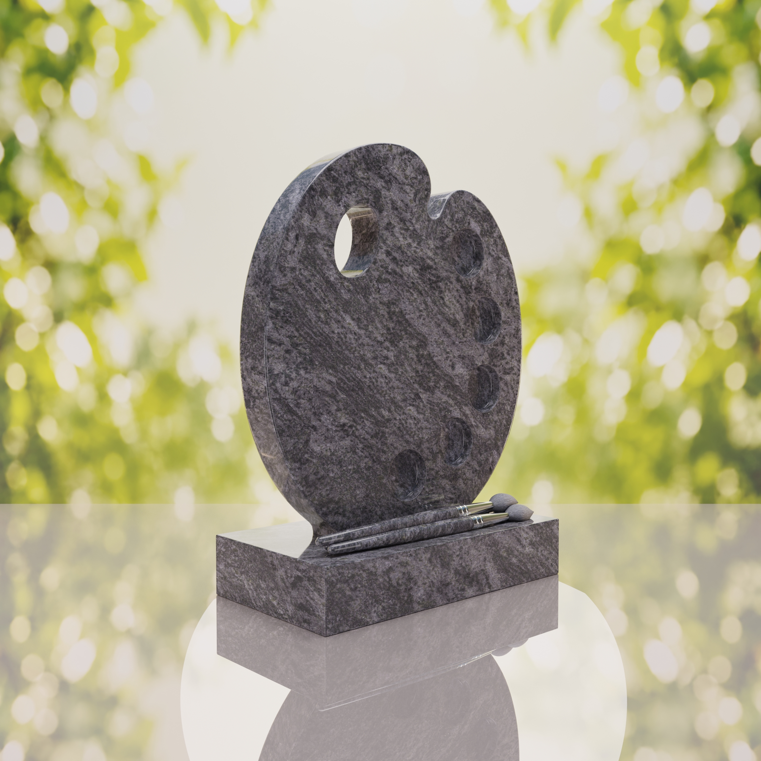 Artist’s Palette Granite Headstone thumbnail 10