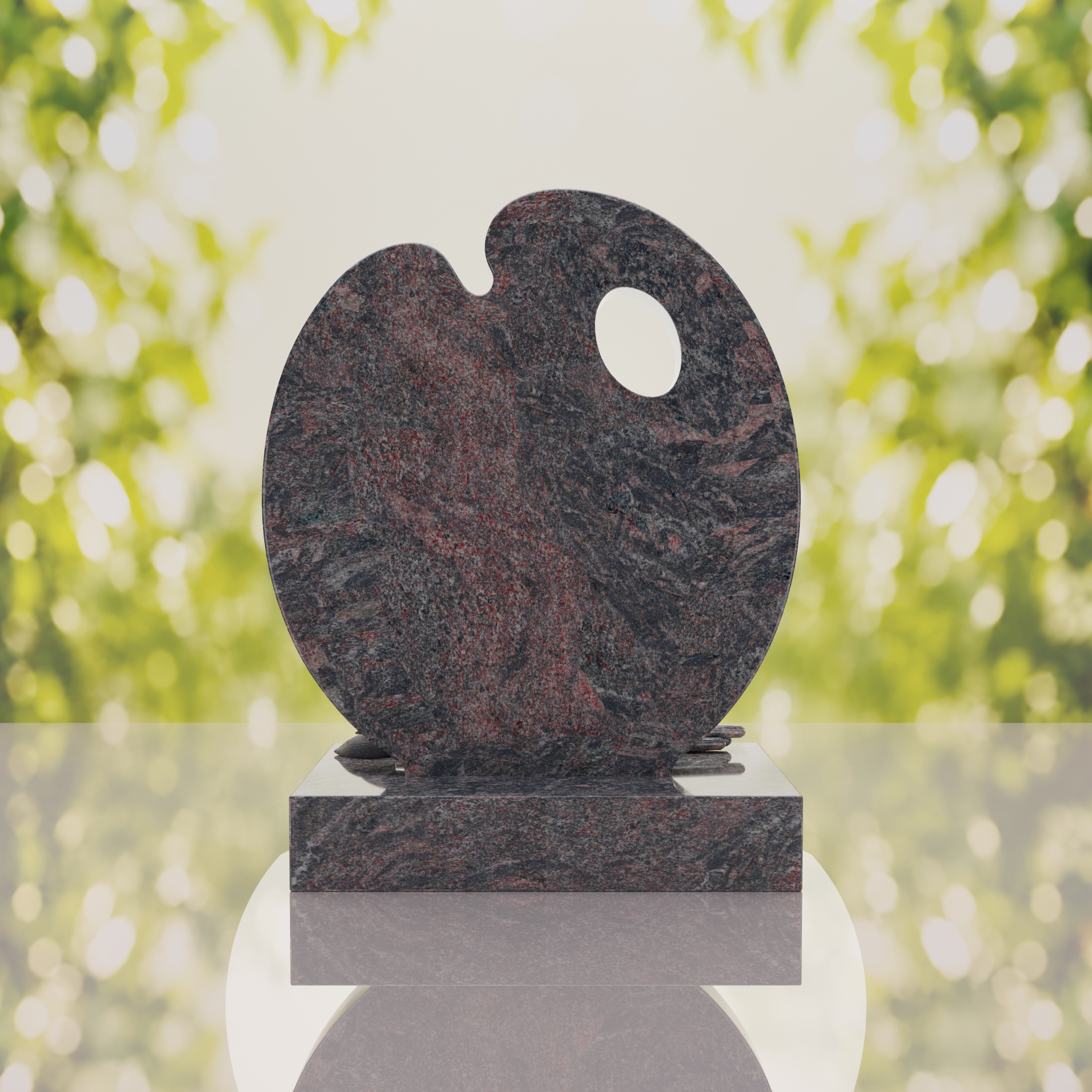 Artist’s Palette Granite Headstone thumbnail 3