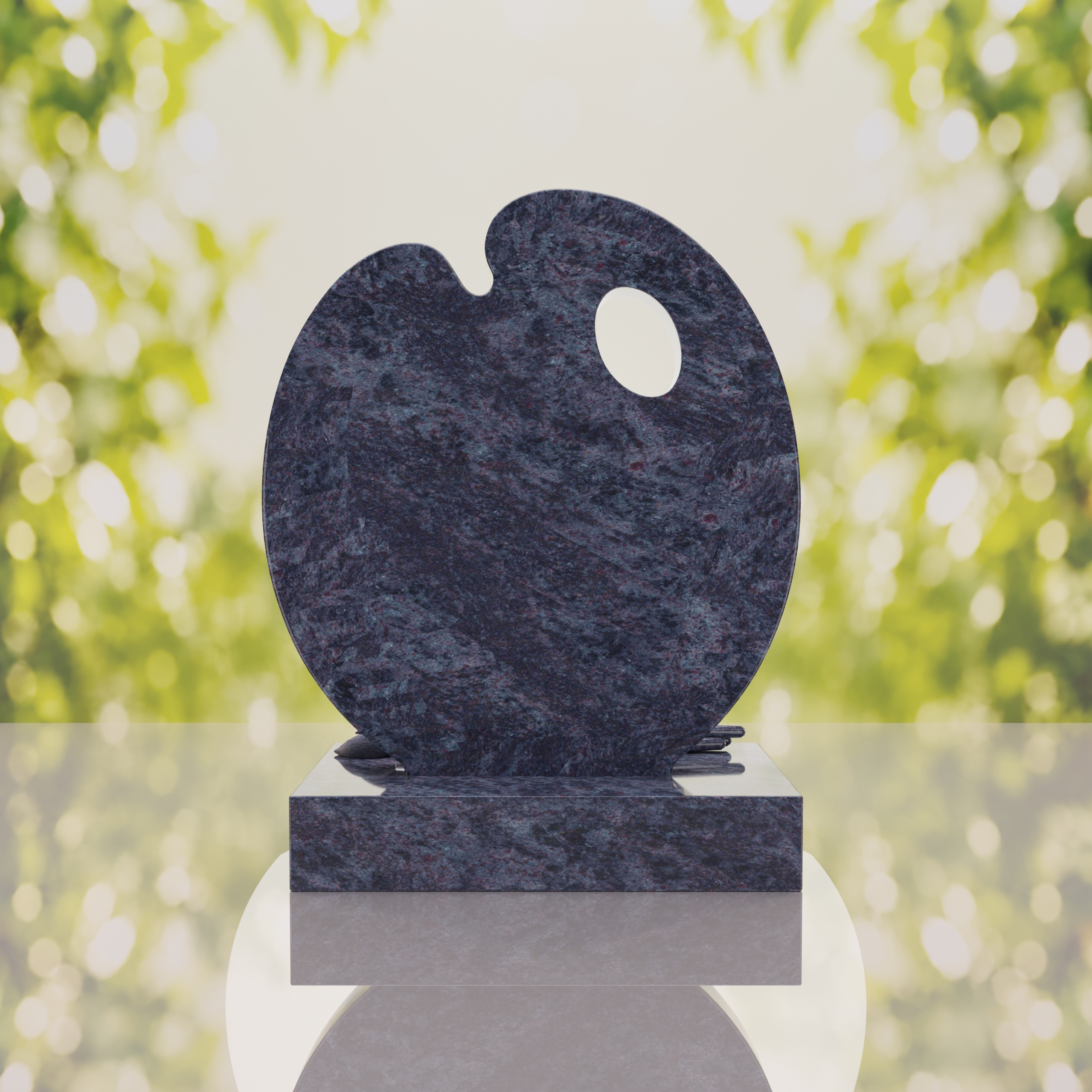 Artist’s Palette Granite Headstone thumbnail 9