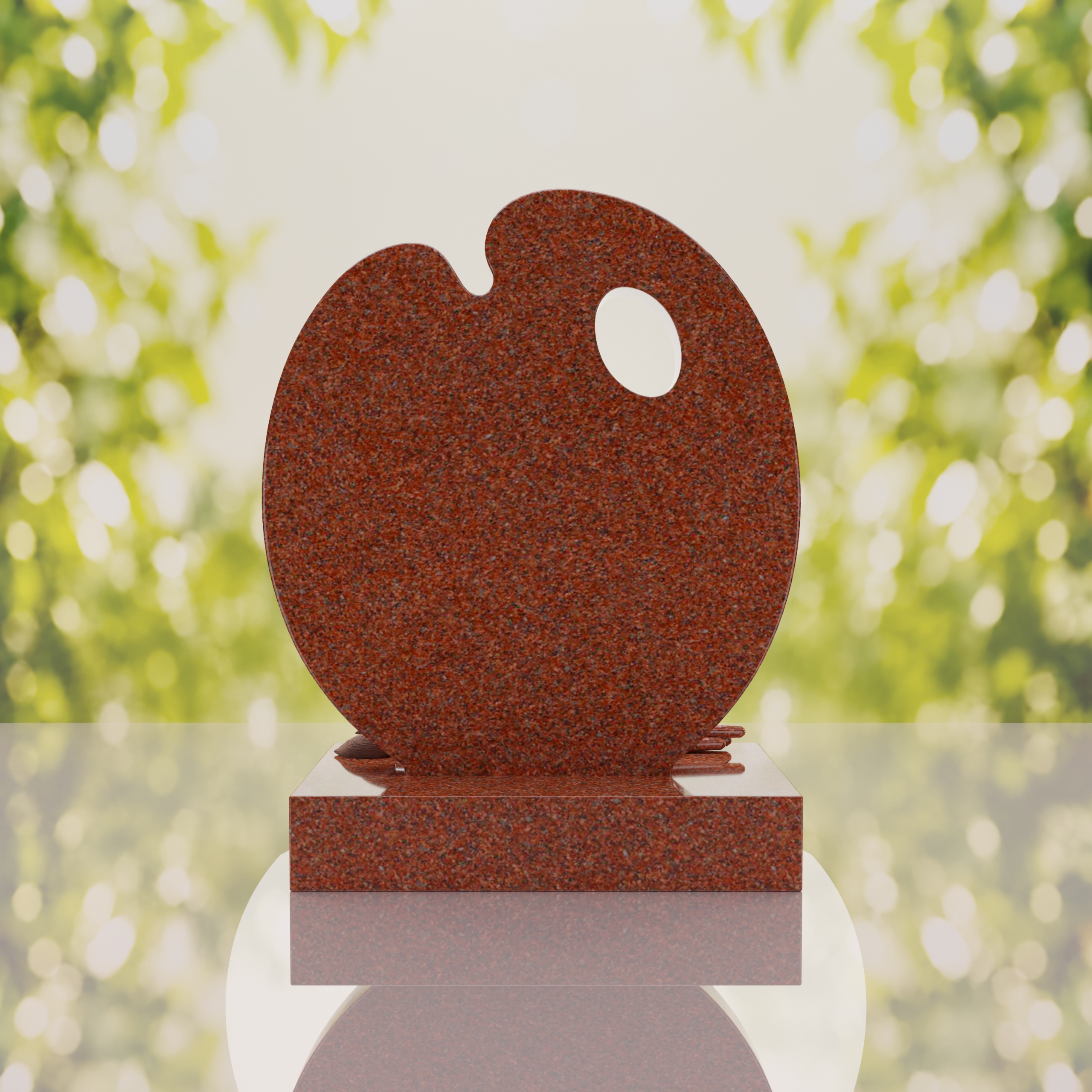 Artist’s Palette Granite Headstone thumbnail 6