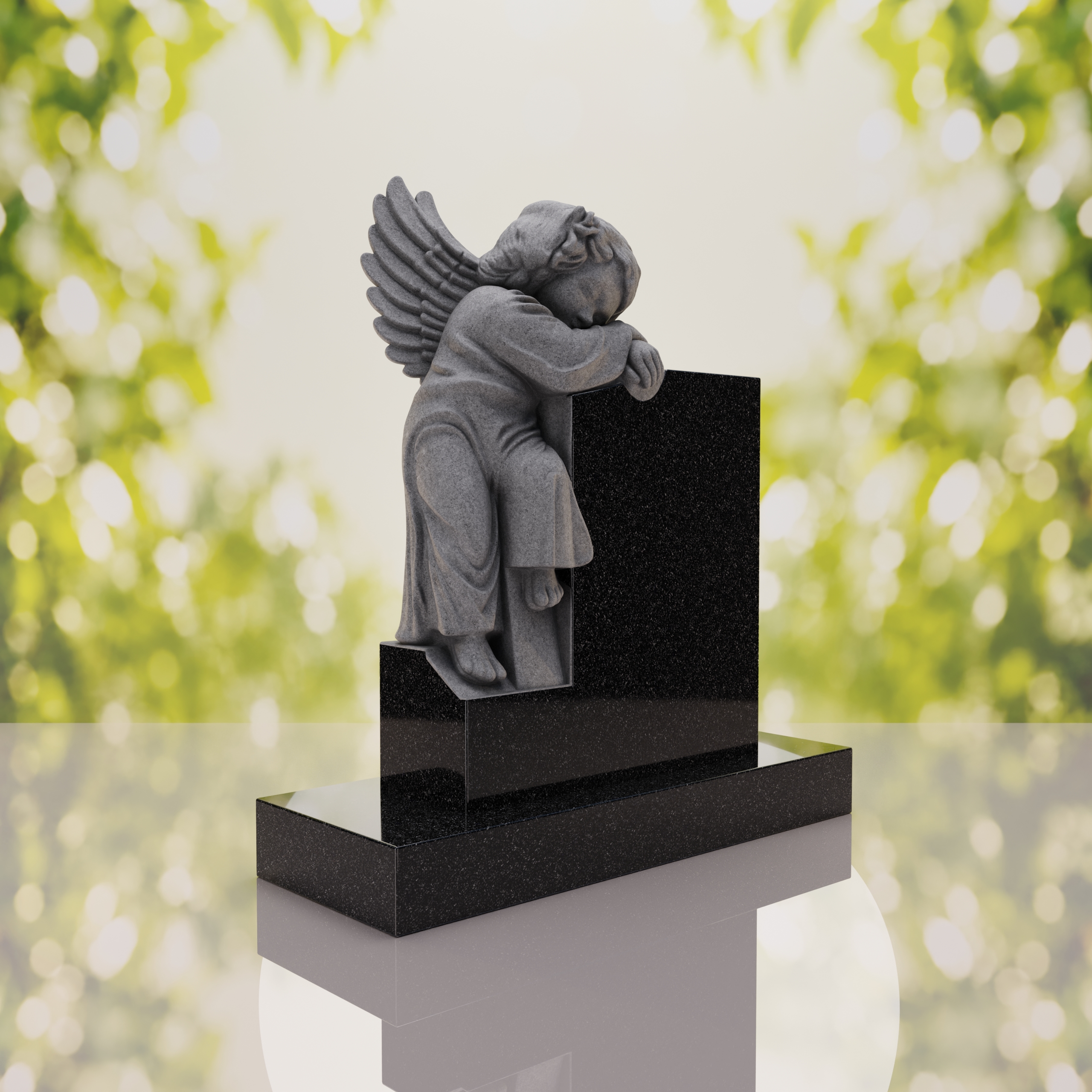 Sleeping Angel Upright Headstone thumbnail 10