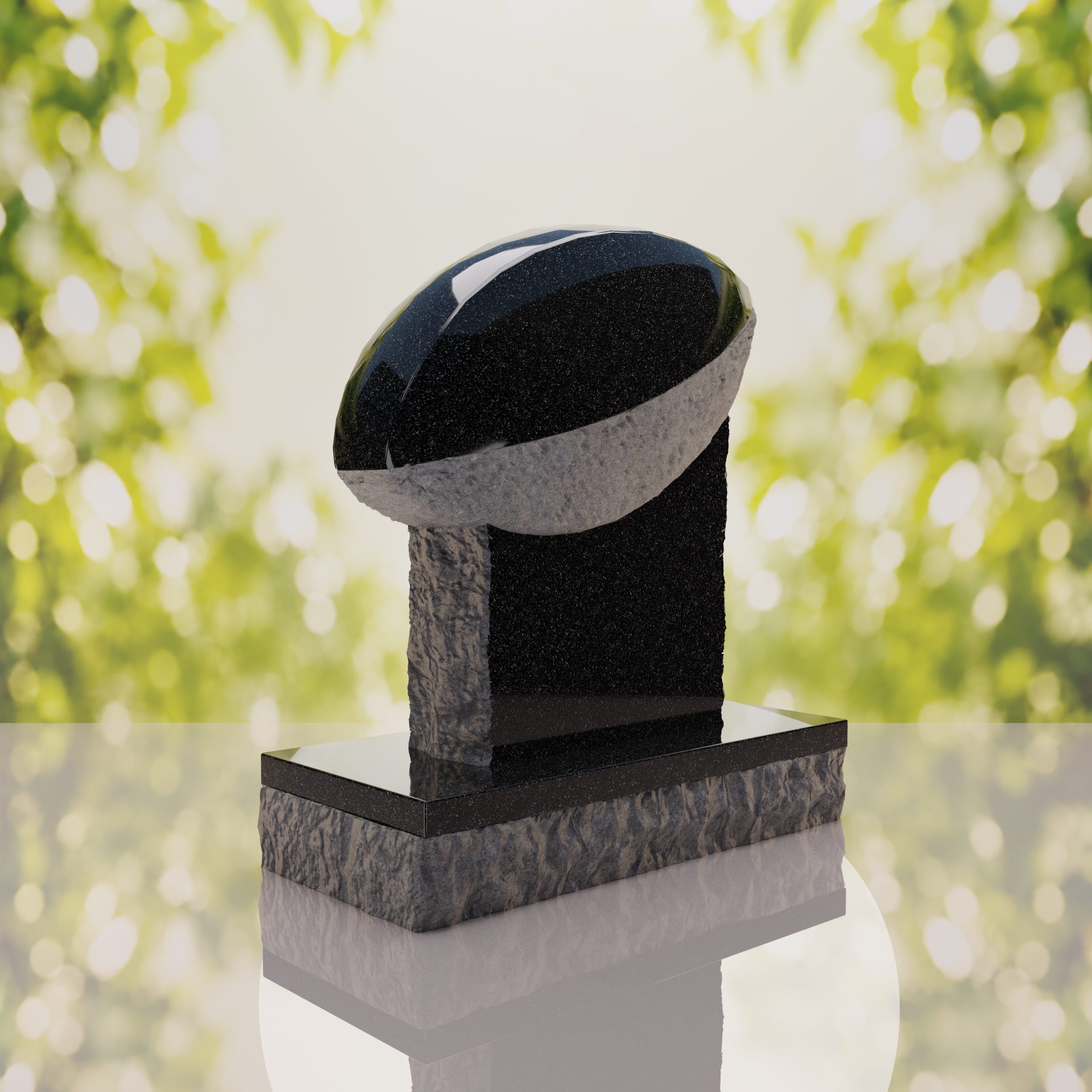 Rugby Ball Headstone thumbnail 10
