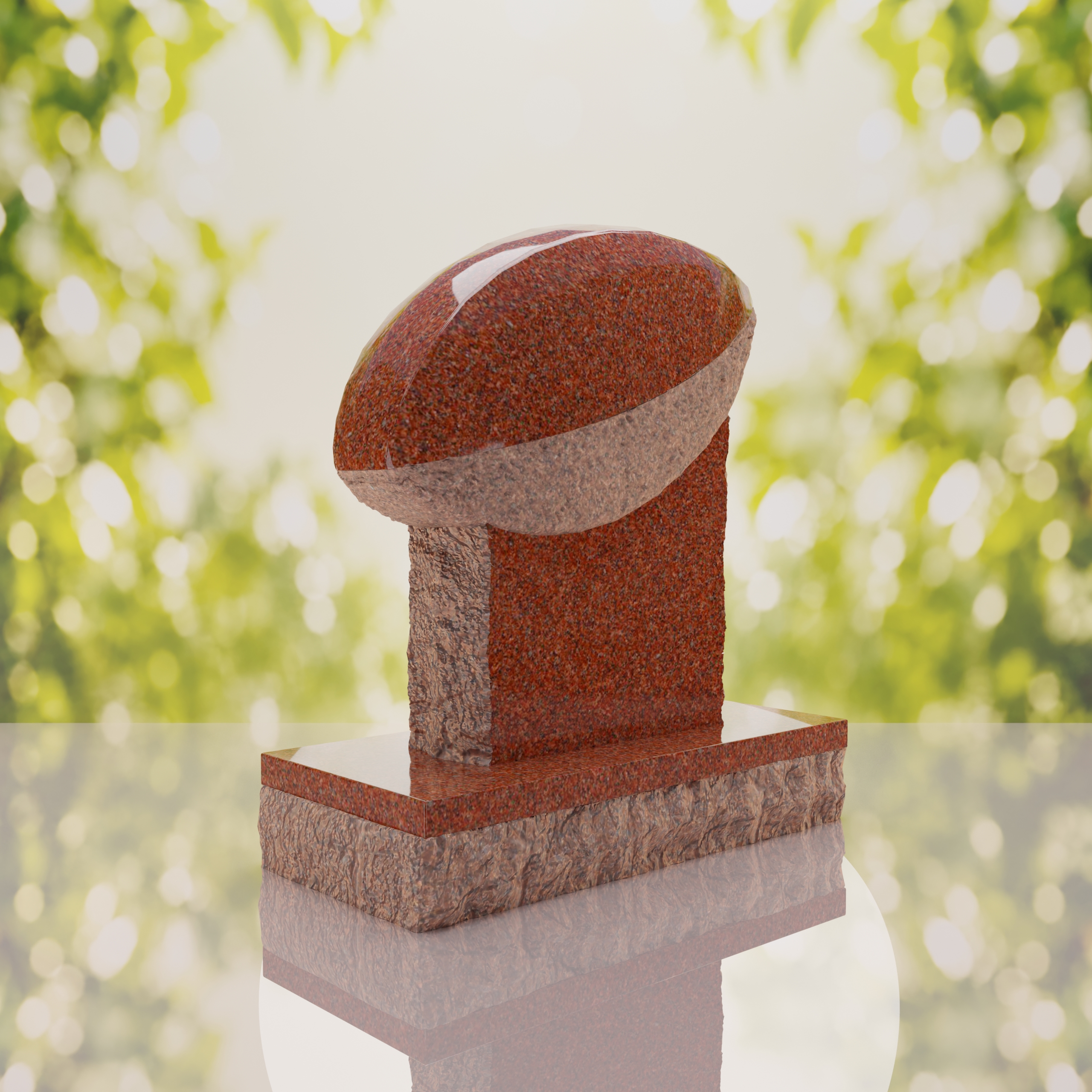 Rugby Ball Headstone thumbnail 13