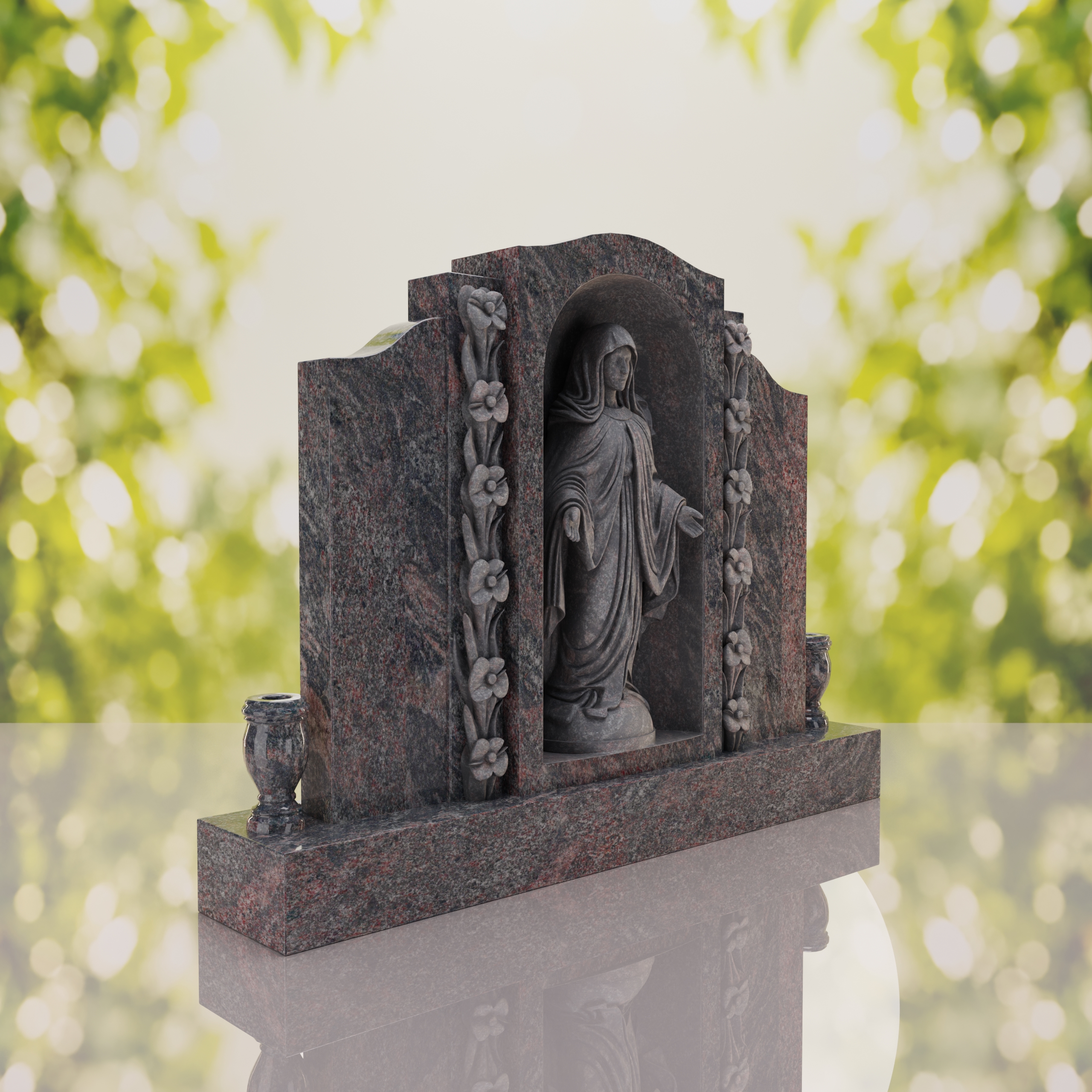 Companion Madonna Upright Headstone thumbnail 4