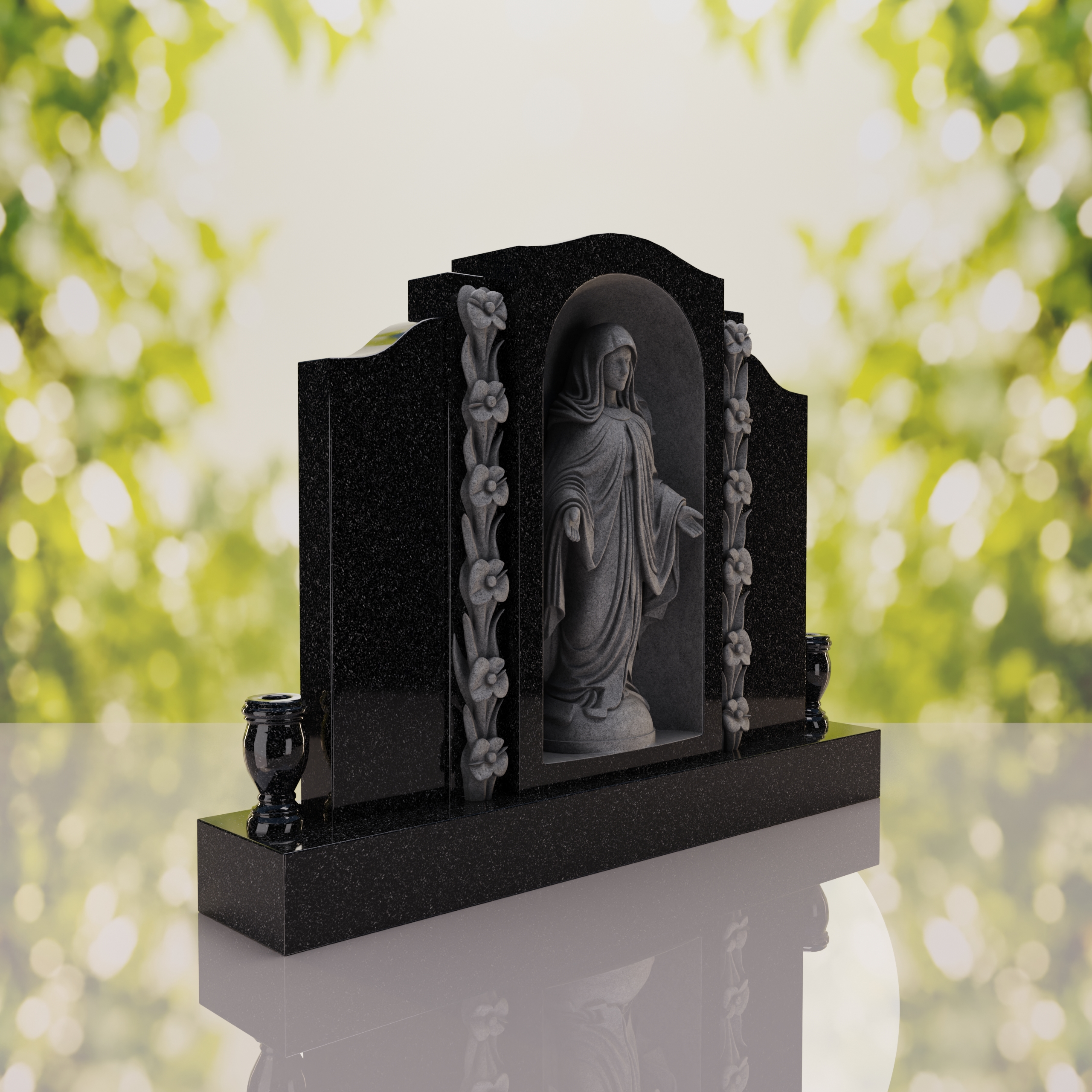 Companion Madonna Upright Headstone thumbnail 10