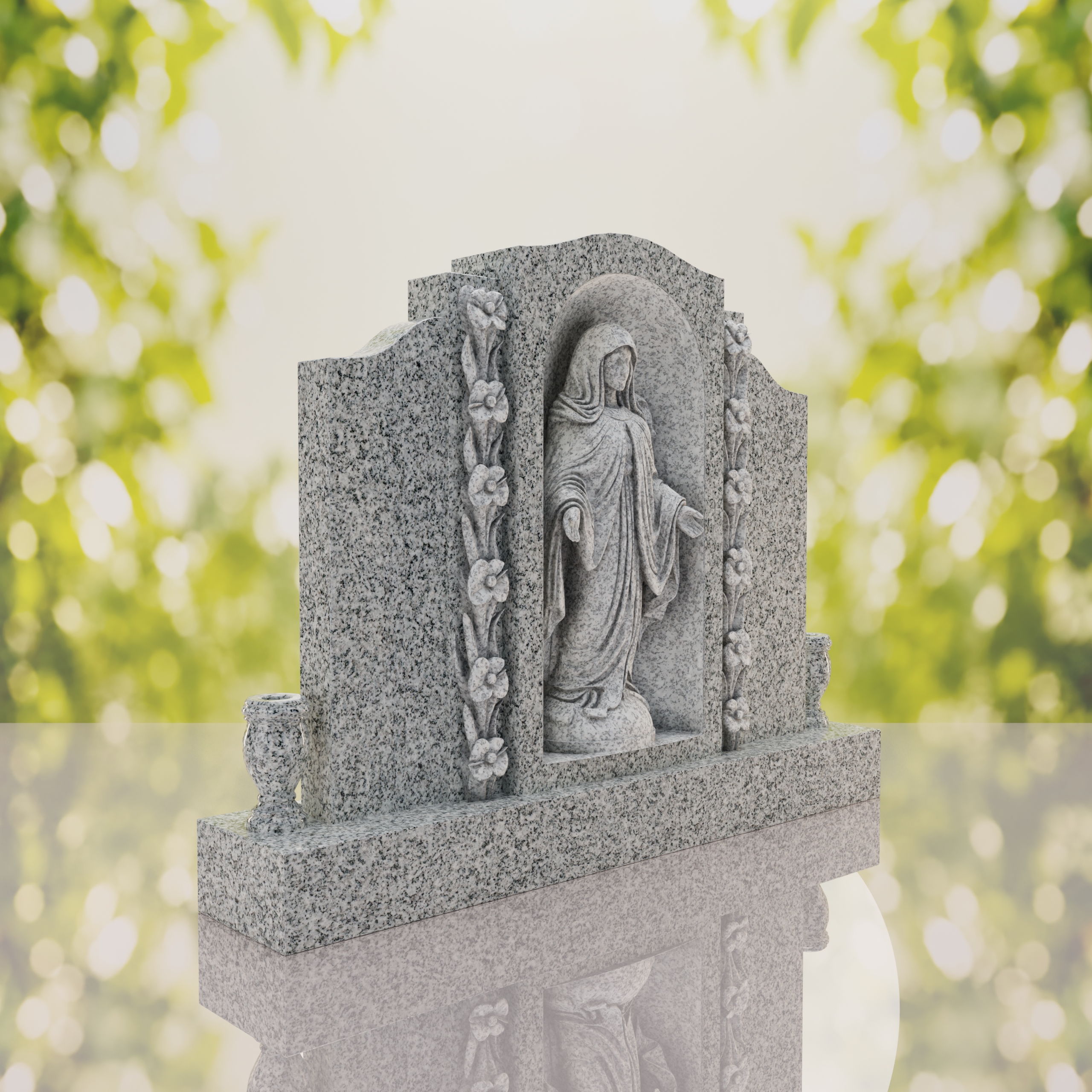 Companion Madonna Upright Headstone thumbnail 7