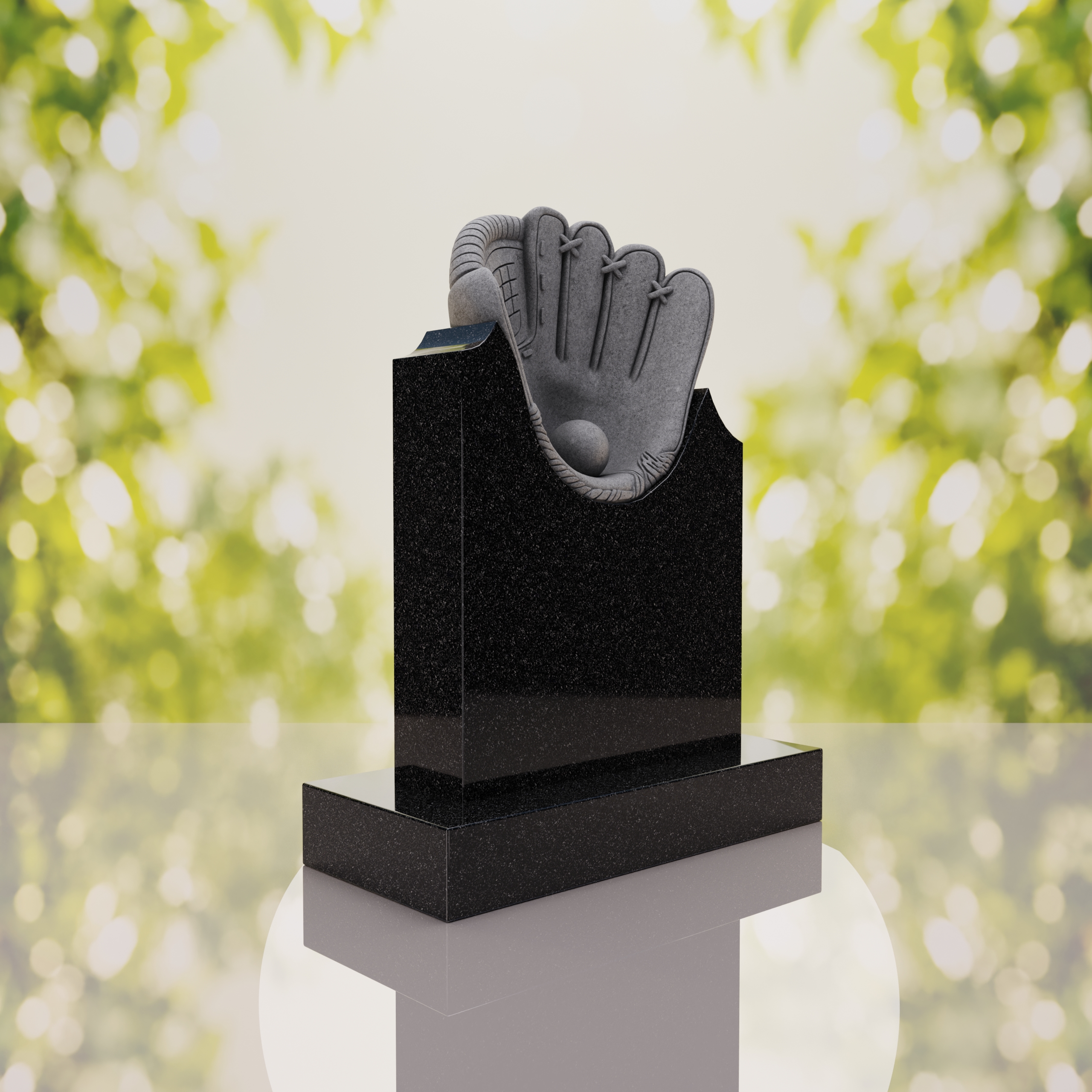 Baseball Glove Headstone thumbnail 11