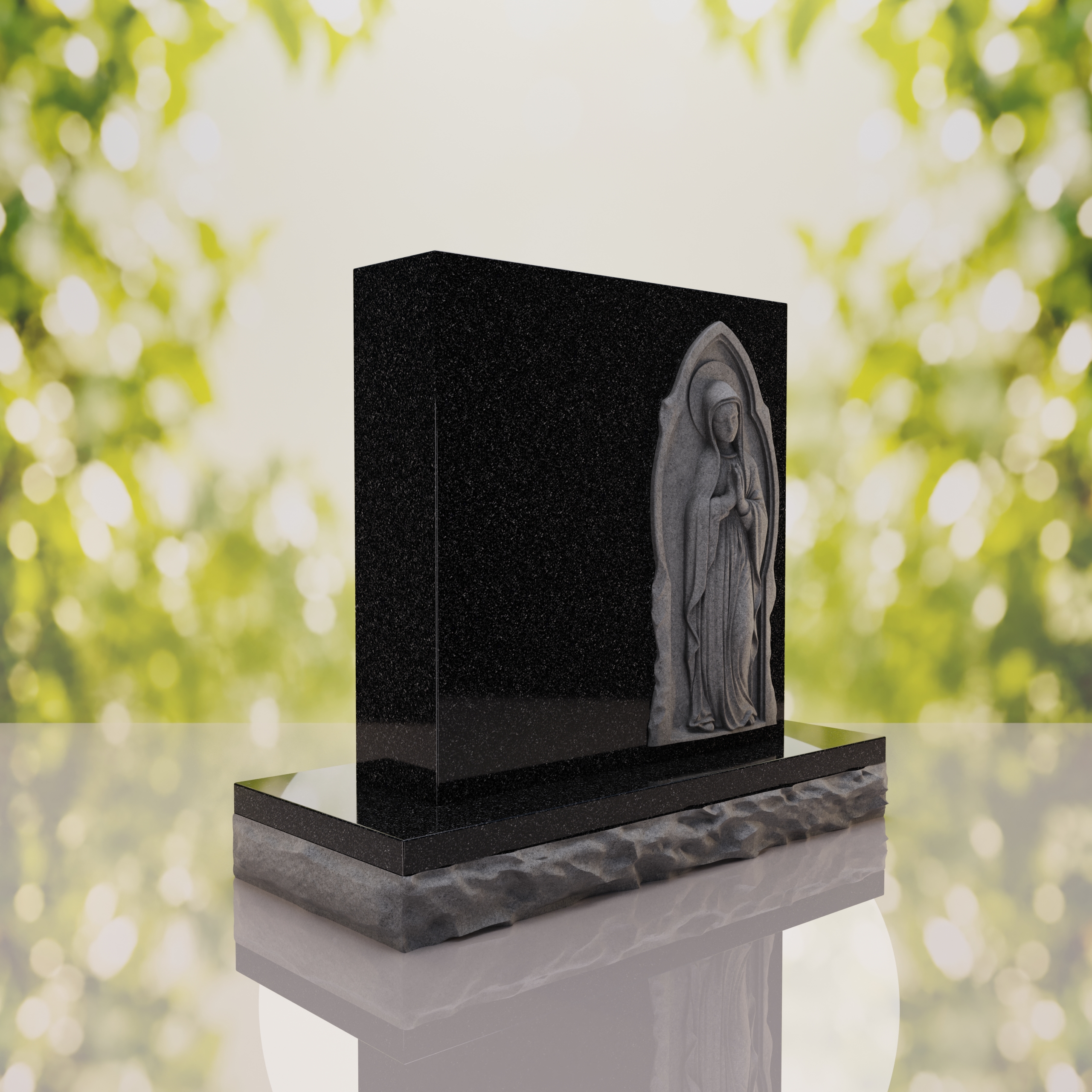Praying Madonna Memorial Headstone thumbnail 11