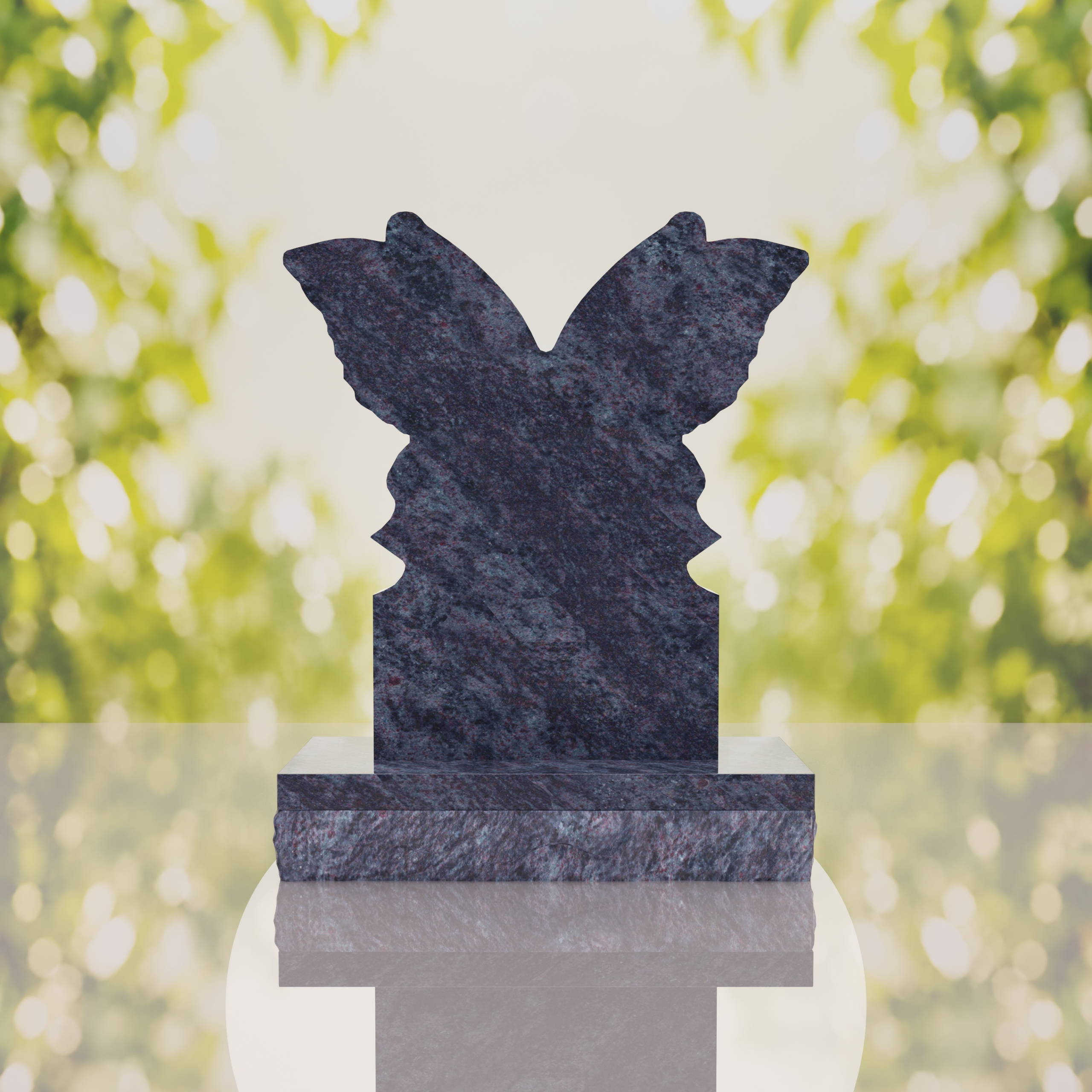 Butterfly Shape Granite Headstone thumbnail 10