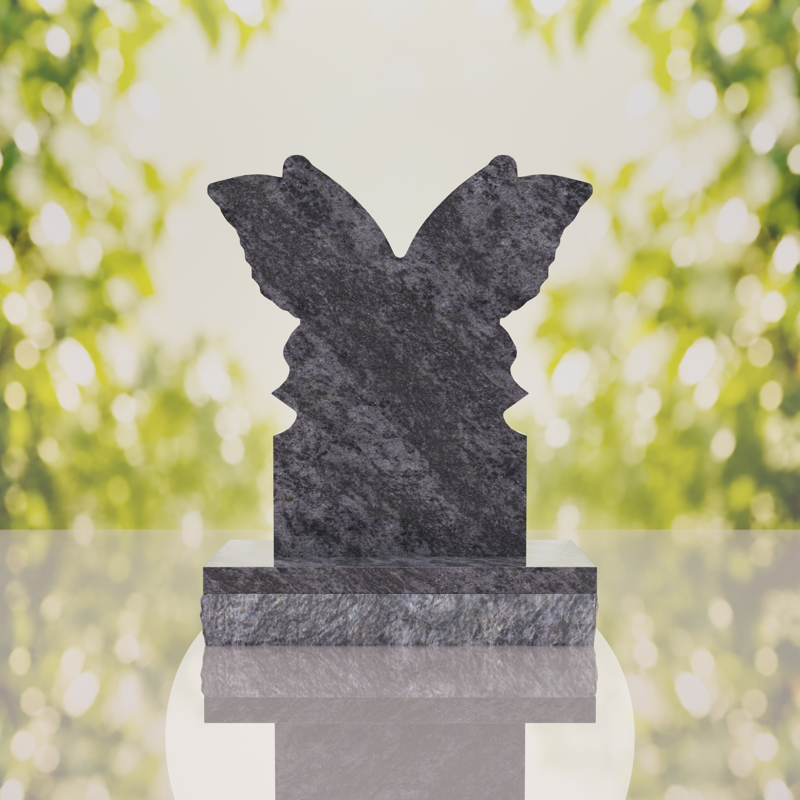 Butterfly Shape Granite Headstone thumbnail 13
