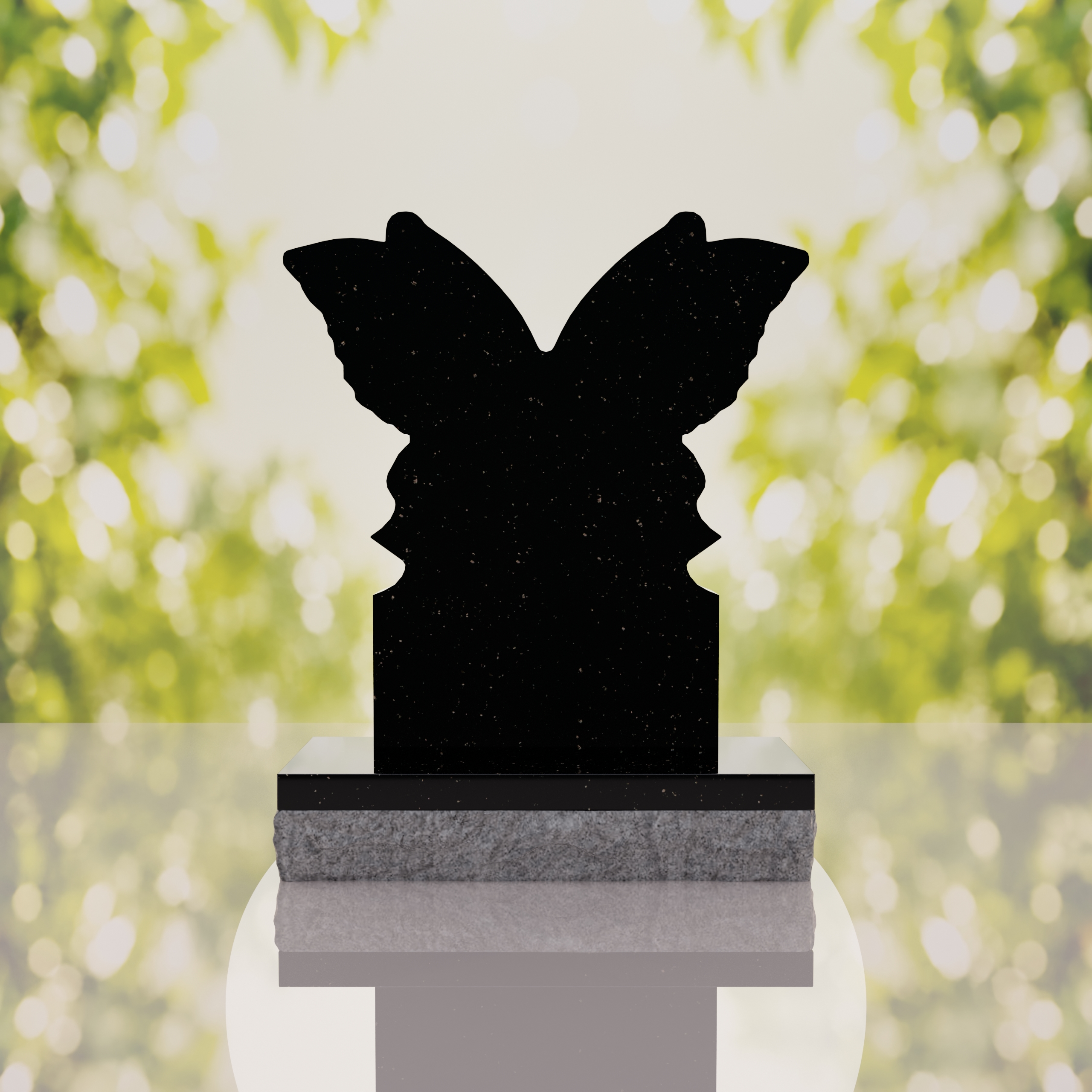 Butterfly Shape Granite Headstone thumbnail 15