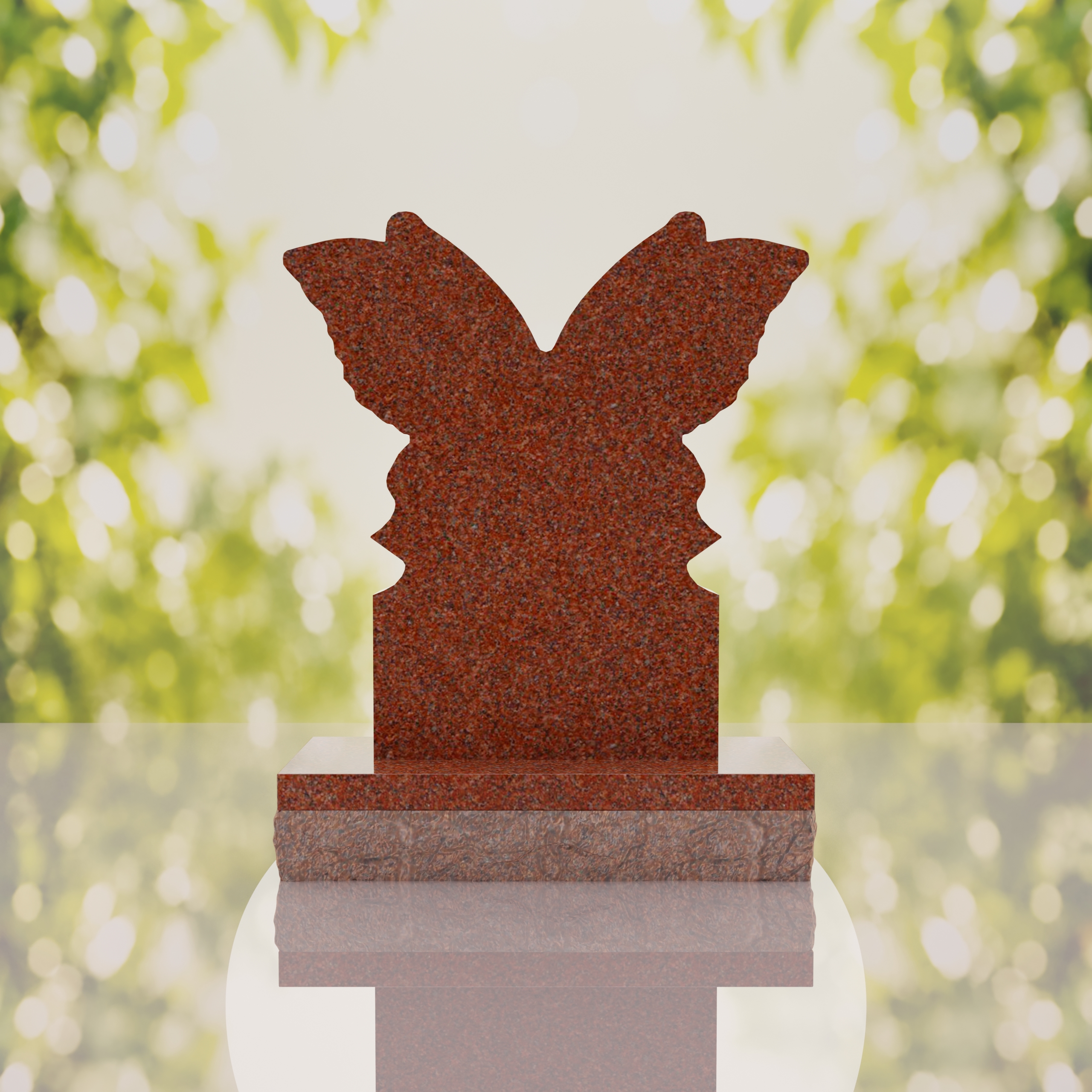 Butterfly Shape Granite Headstone thumbnail 4