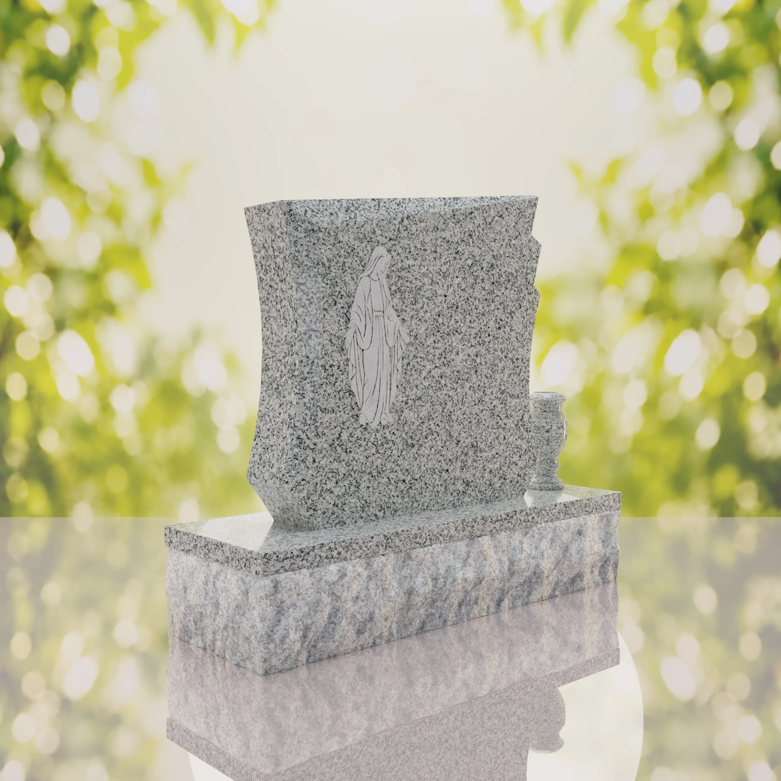Modern Mary Upright Headstone thumbnail 9
