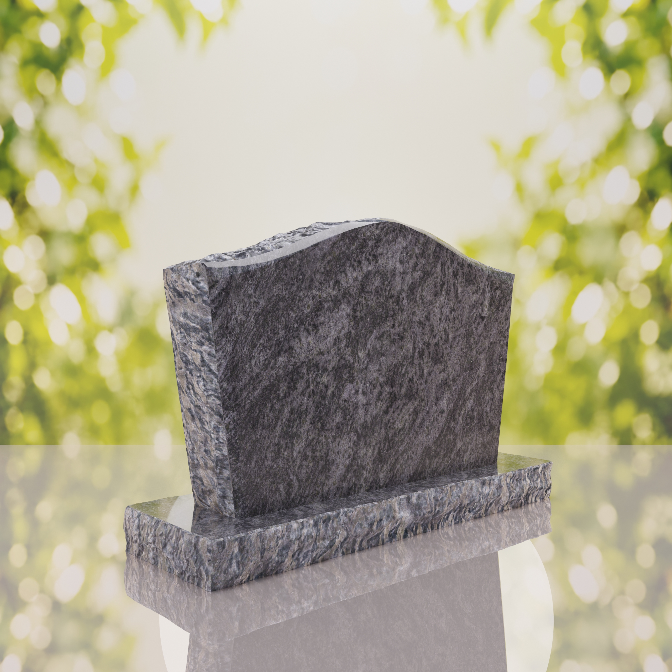 Serpentine Upright Granite Headstone thumbnail 3