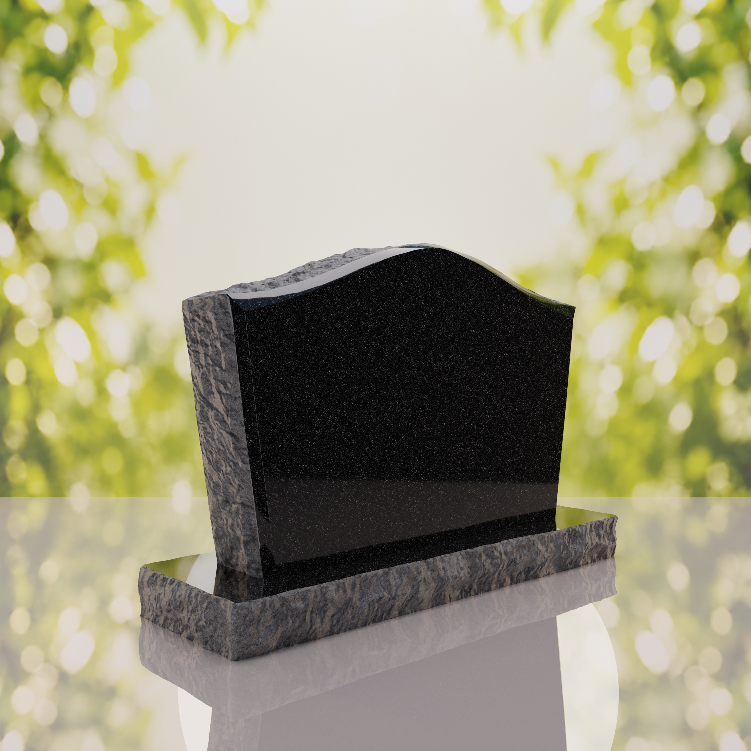Serpentine Upright Granite Headstone thumbnail 11