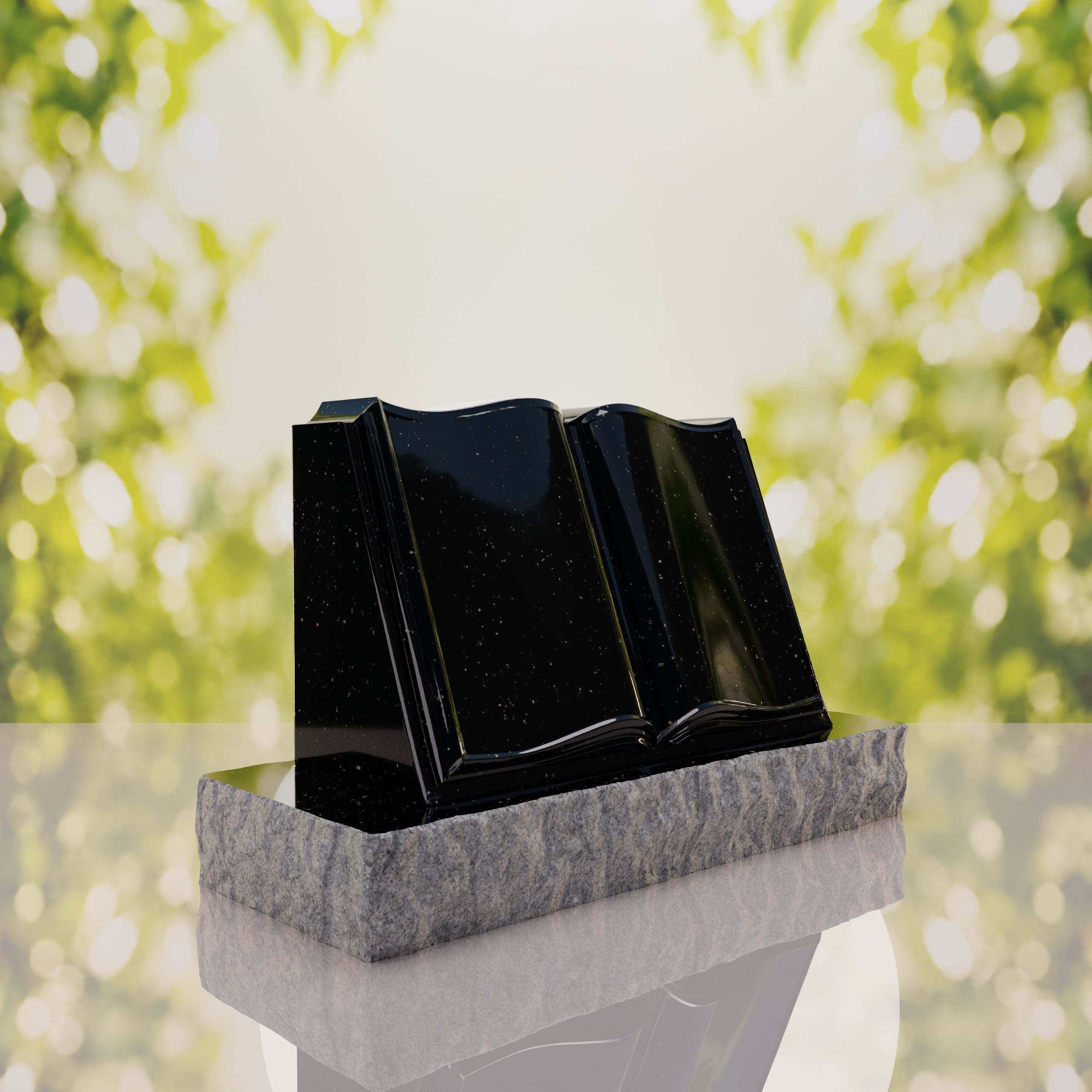 Book Slant Headstone thumbnail 5