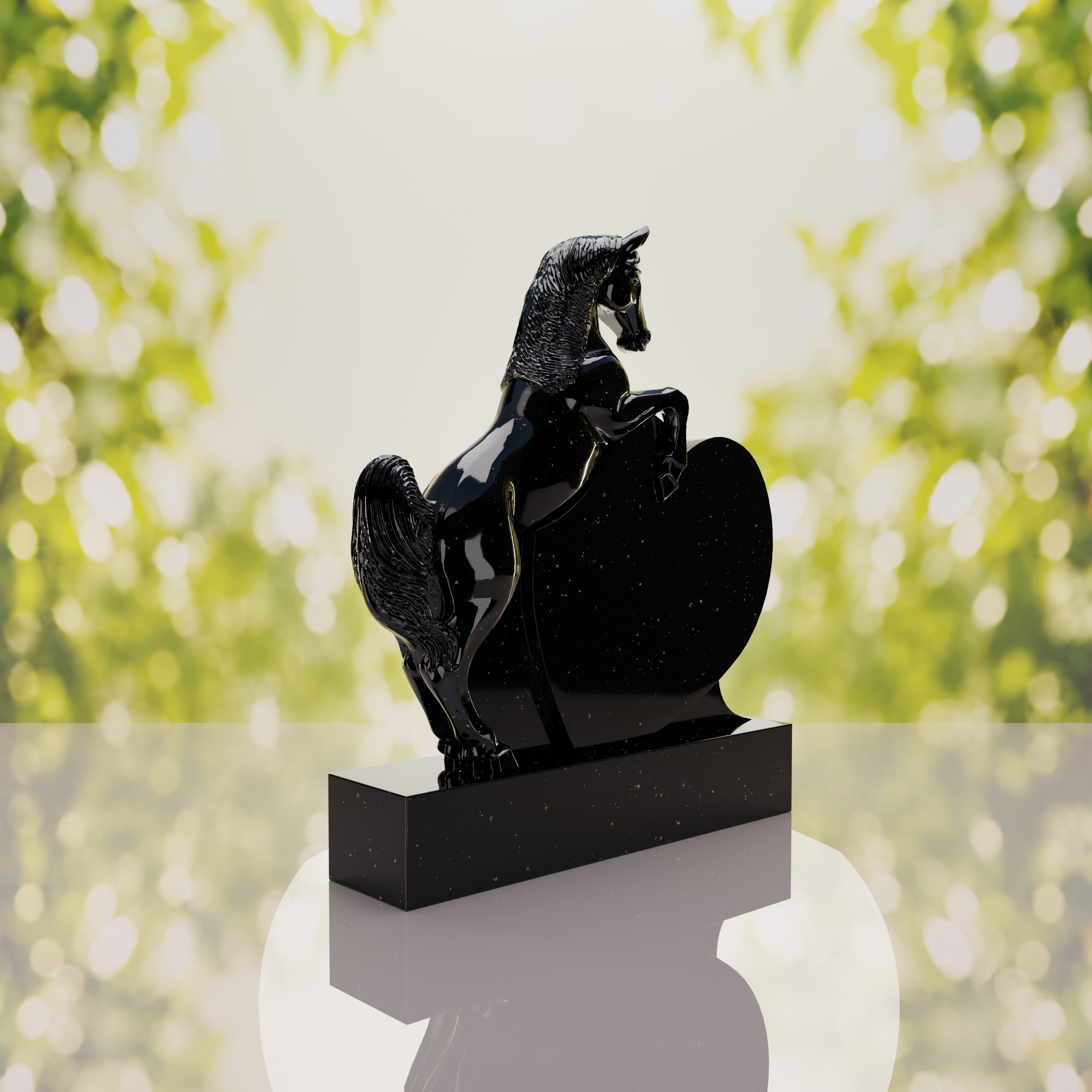 Horse Heart Headstone thumbnail 5