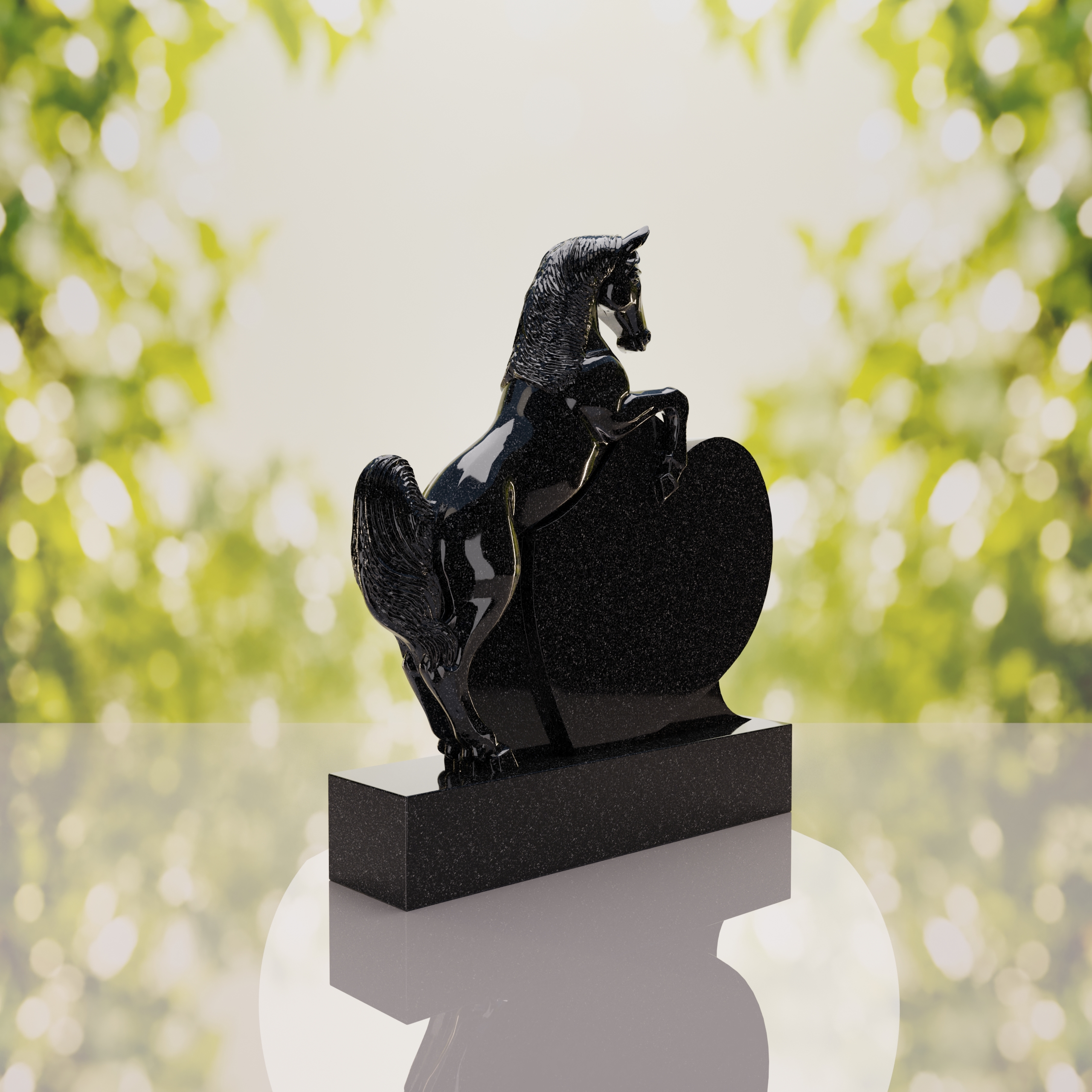 Horse Heart Headstone thumbnail 11