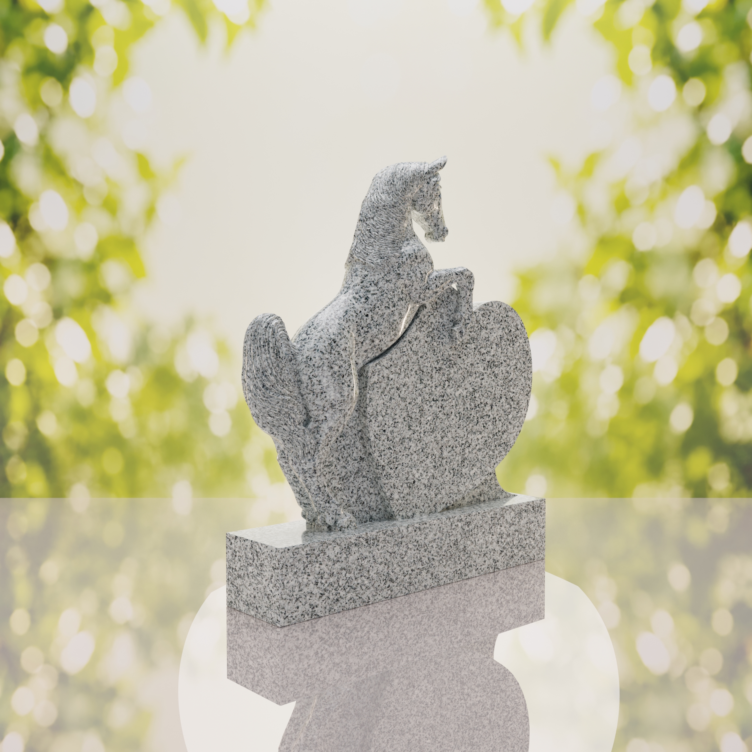 Horse Heart Headstone thumbnail 8