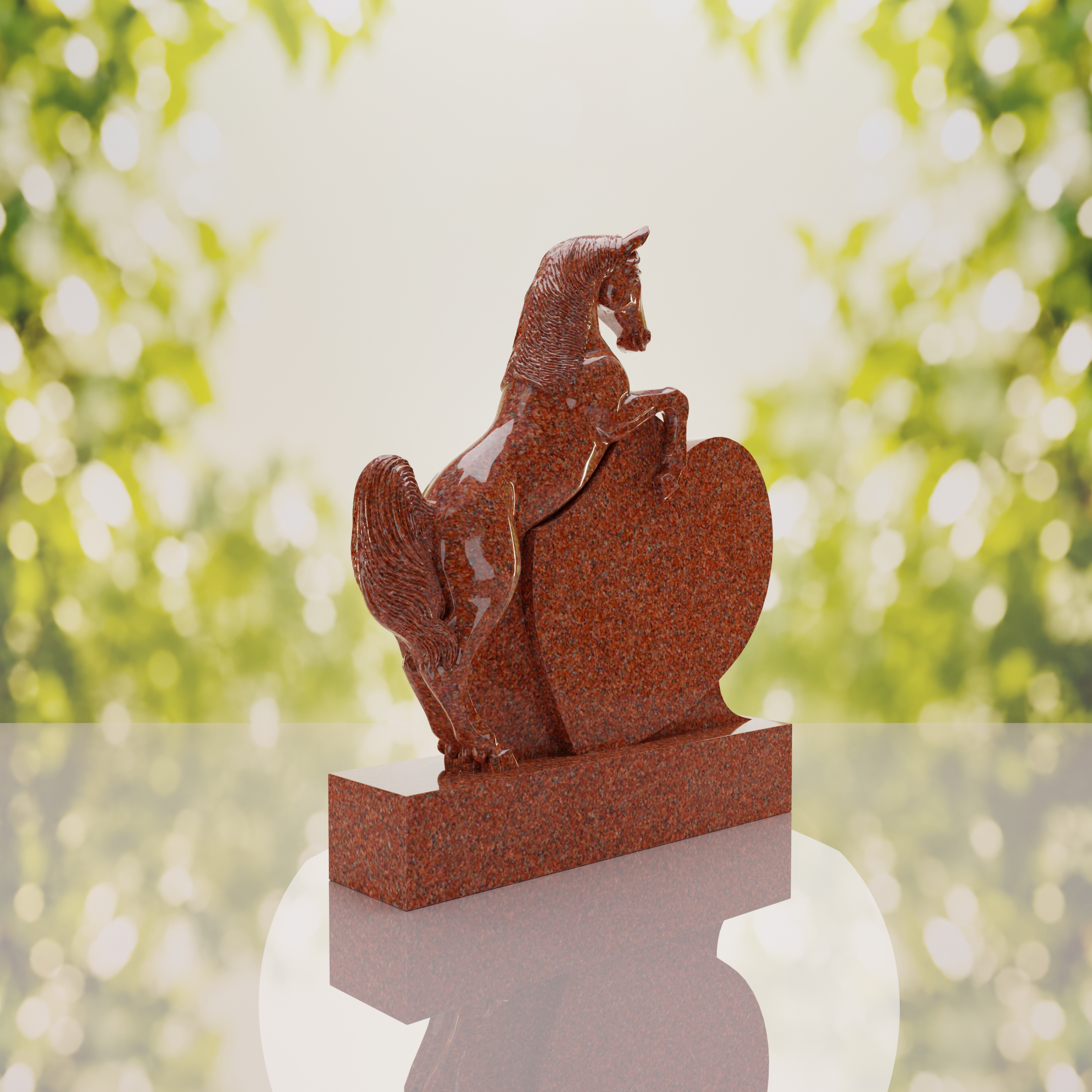 Horse Heart Headstone thumbnail 14