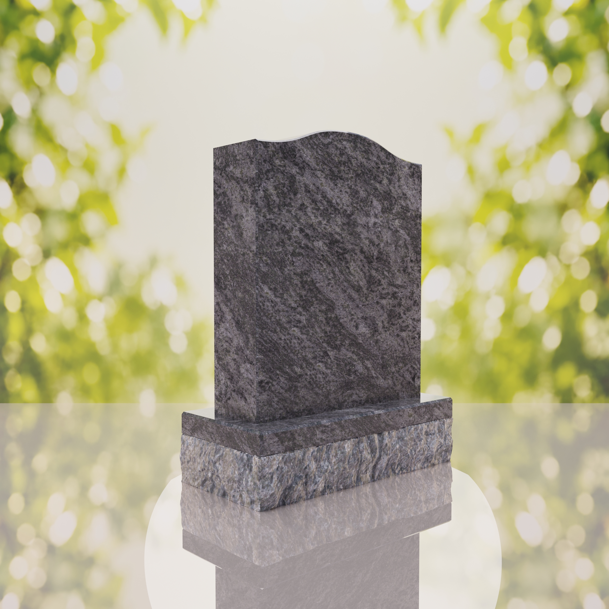 Serp Top Upright Headstone thumbnail 3