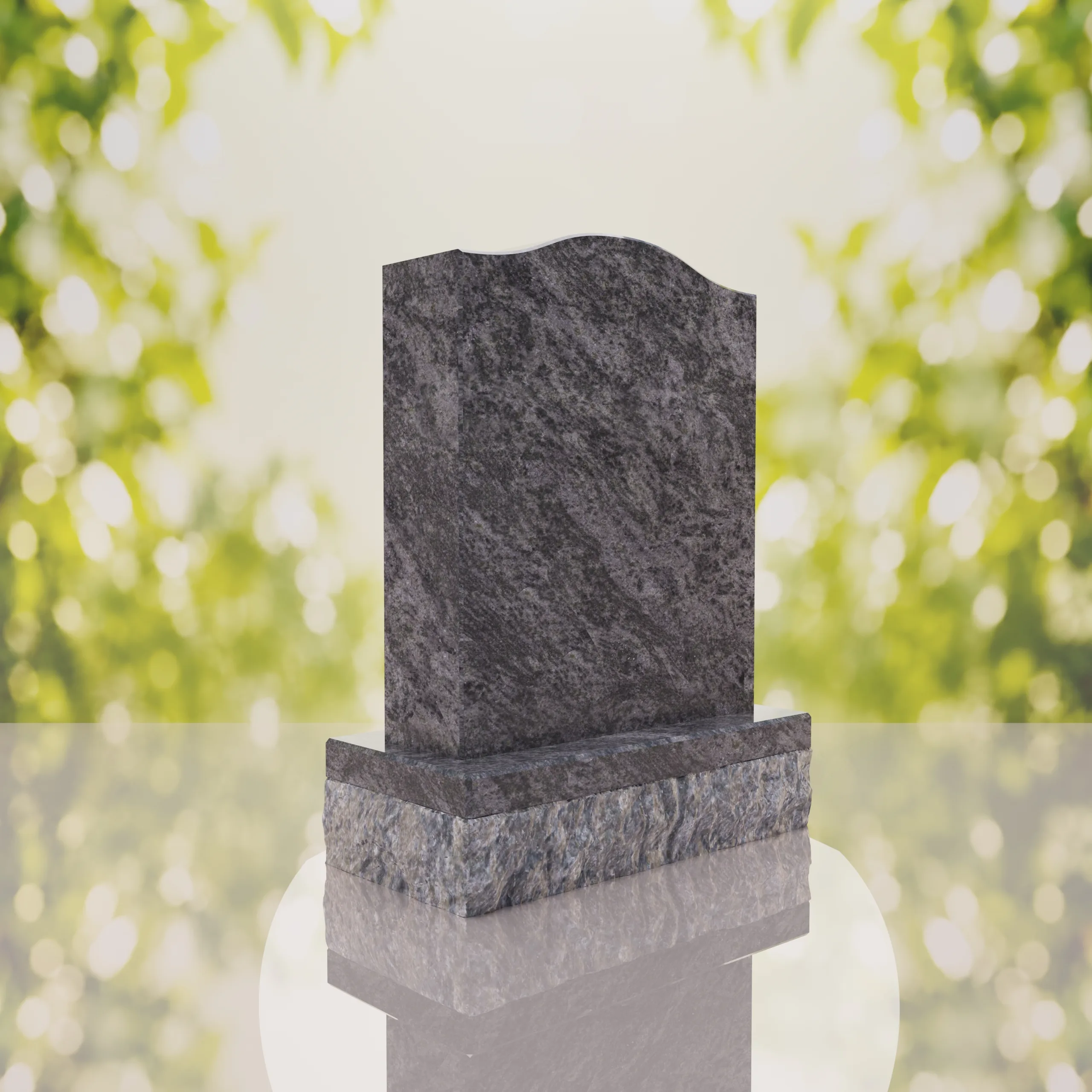 Serp Top Upright Headstone thumbnail 3