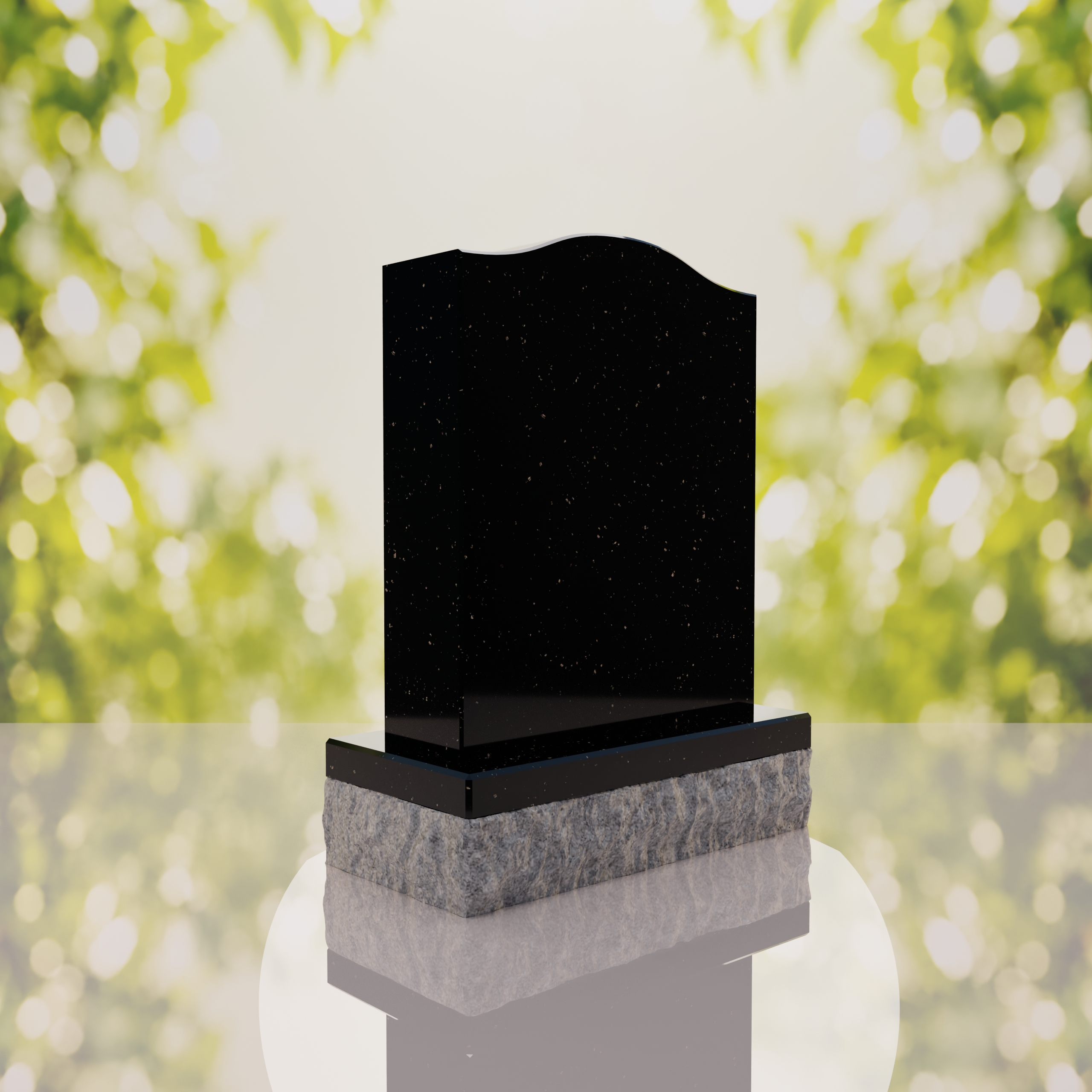 Serp Top Upright Headstone thumbnail 6
