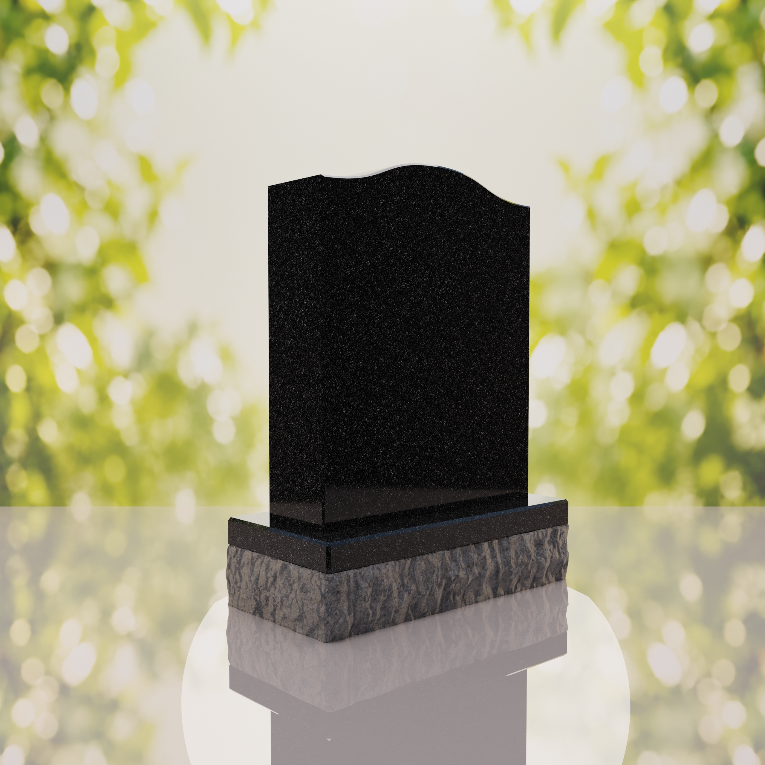 Serp Top Upright Headstone thumbnail 12