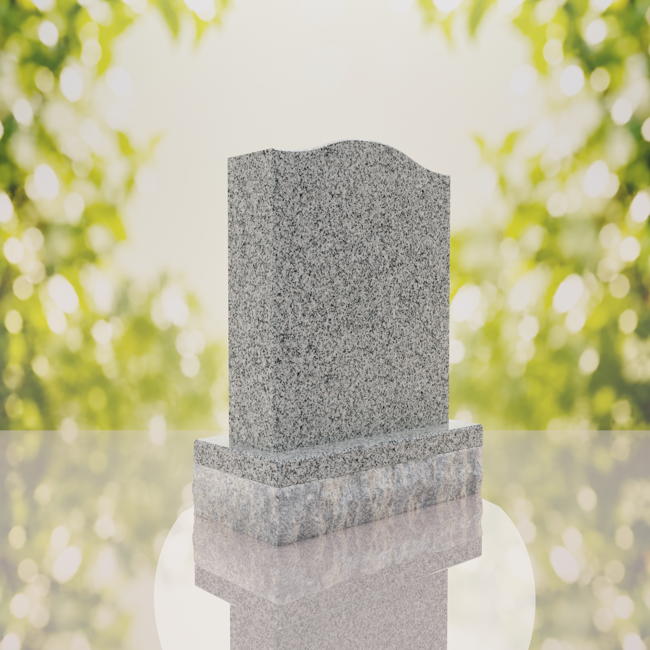 Serp Top Upright Headstone thumbnail 9