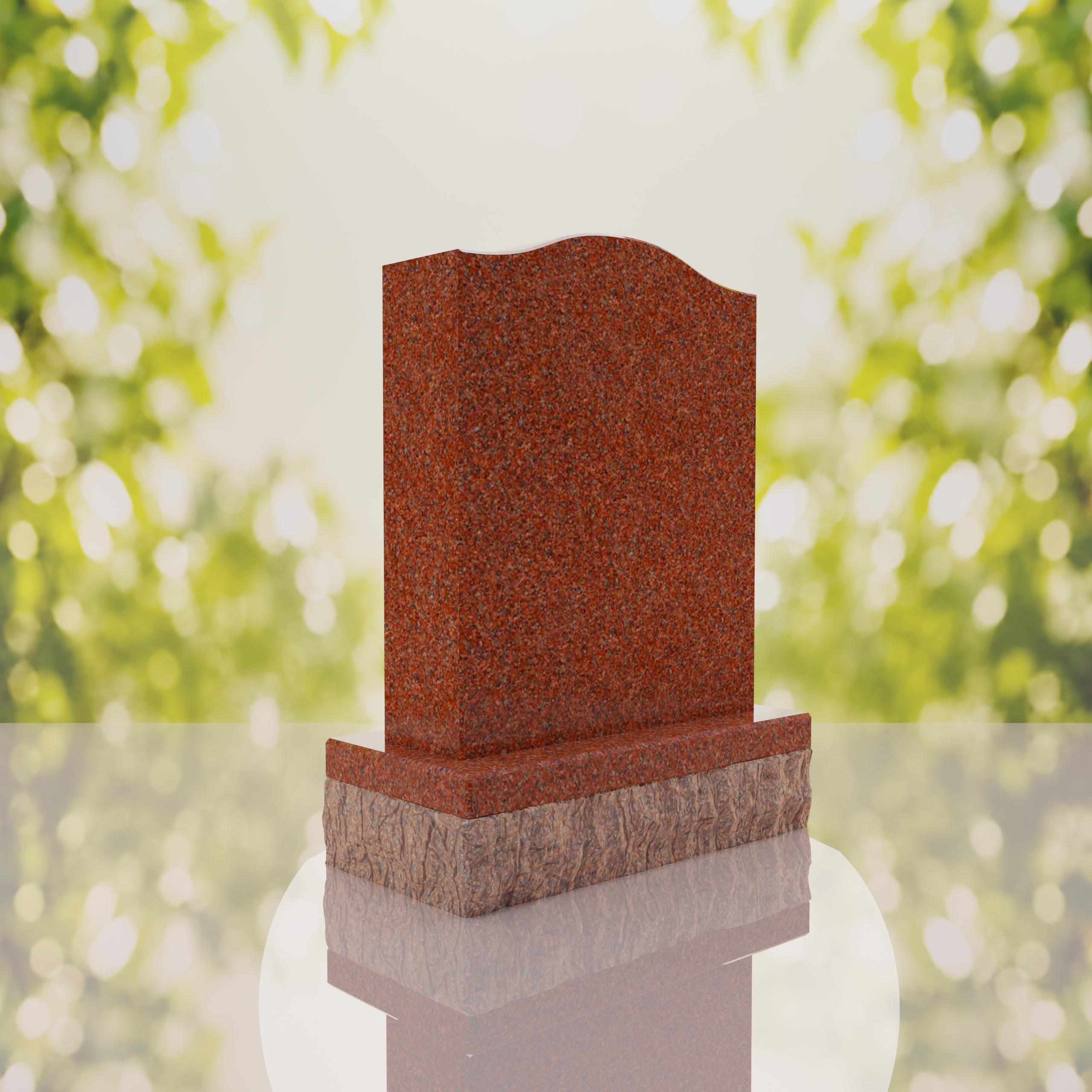 Serp Top Upright Headstone thumbnail 15