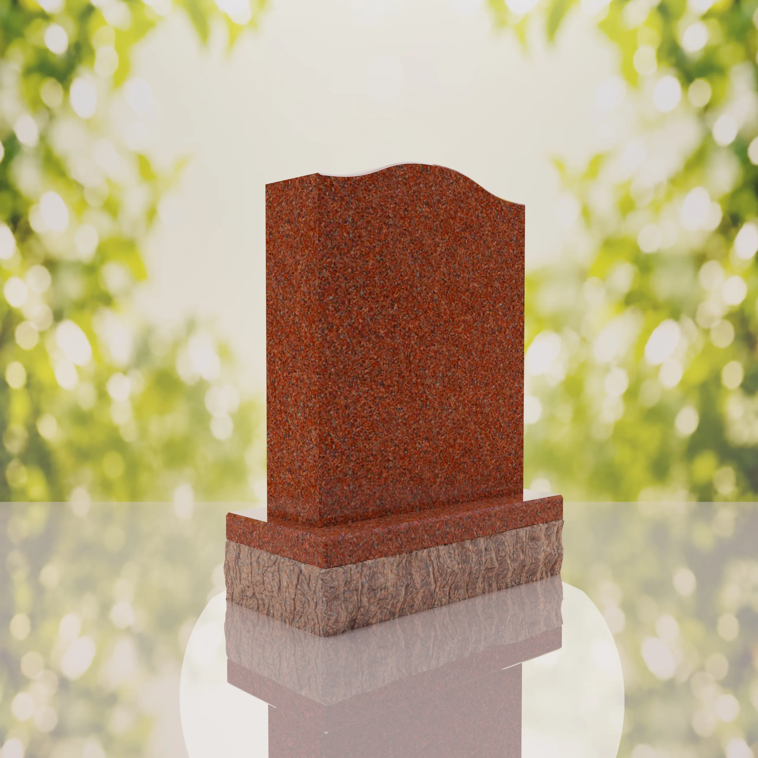 Serp Top Upright Headstone thumbnail 15