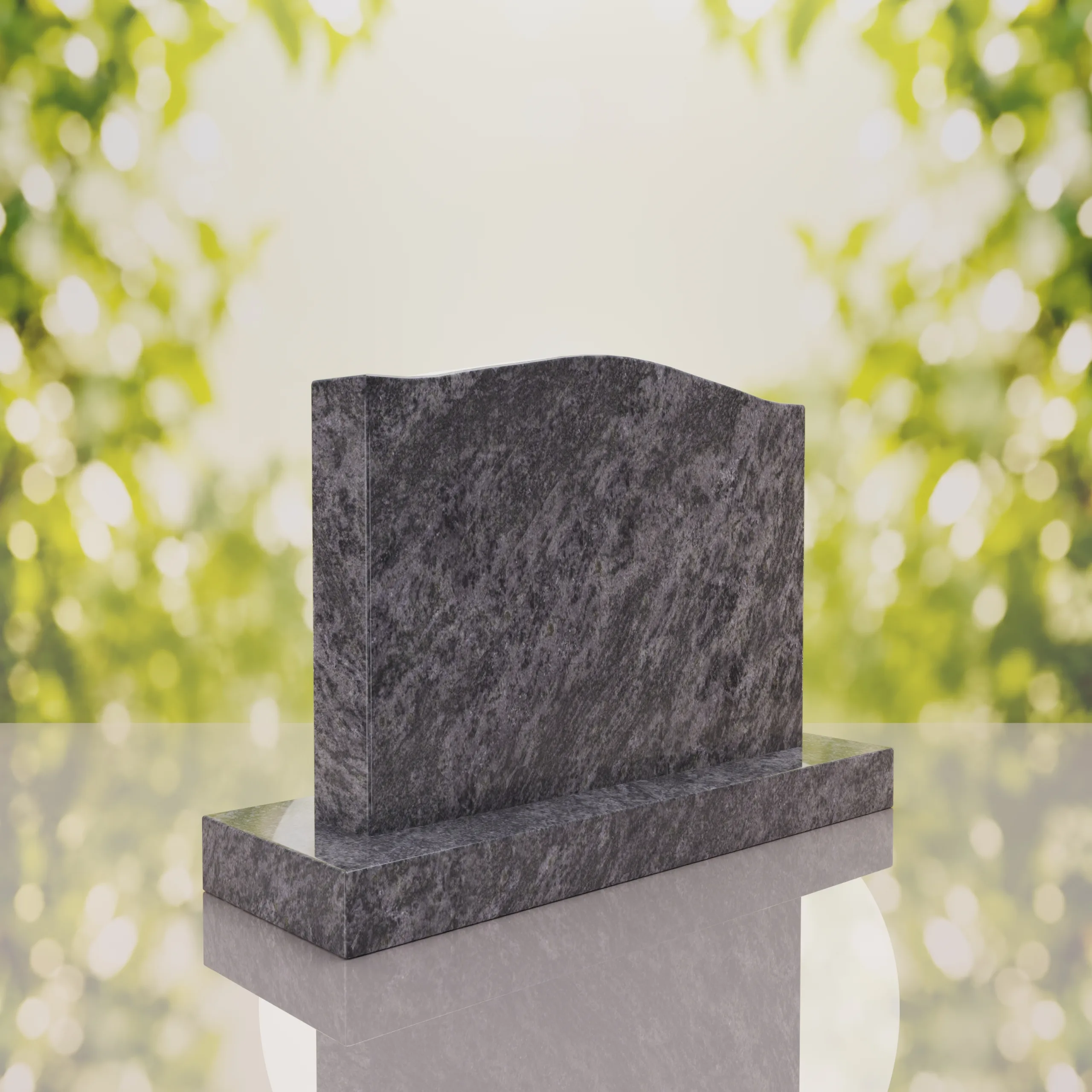 Serpentine Upright Headstone thumbnail 3