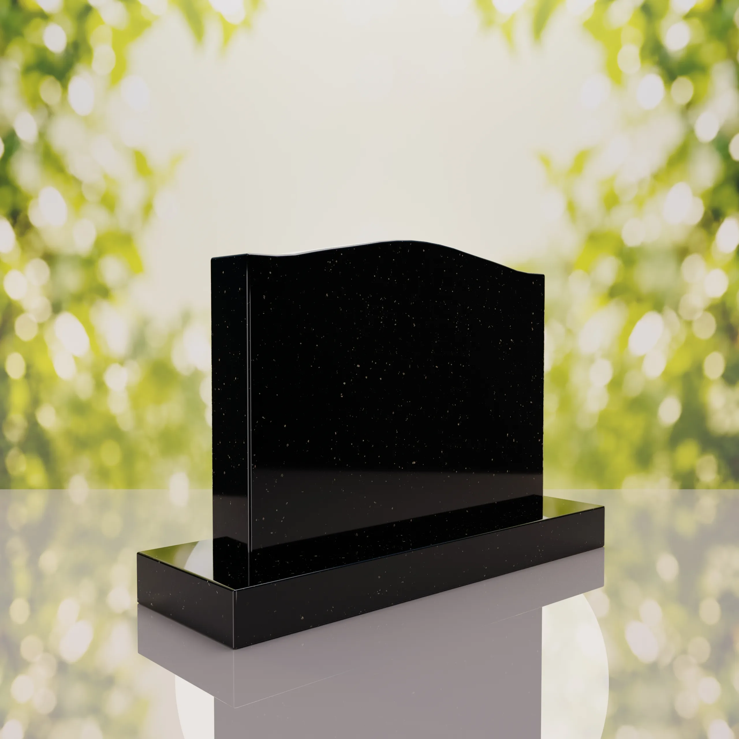 Serpentine Upright Headstone