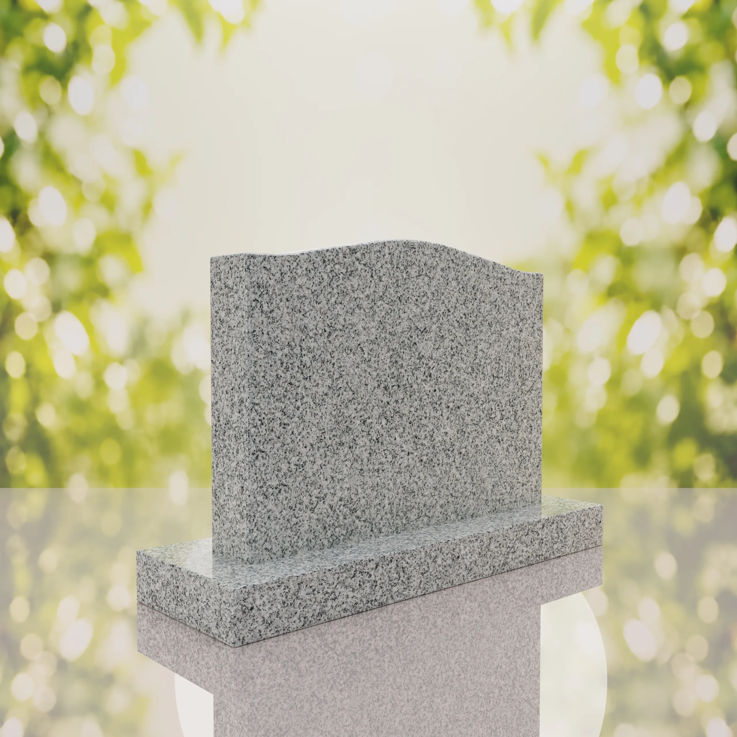 Serpentine Upright Headstone thumbnail 8